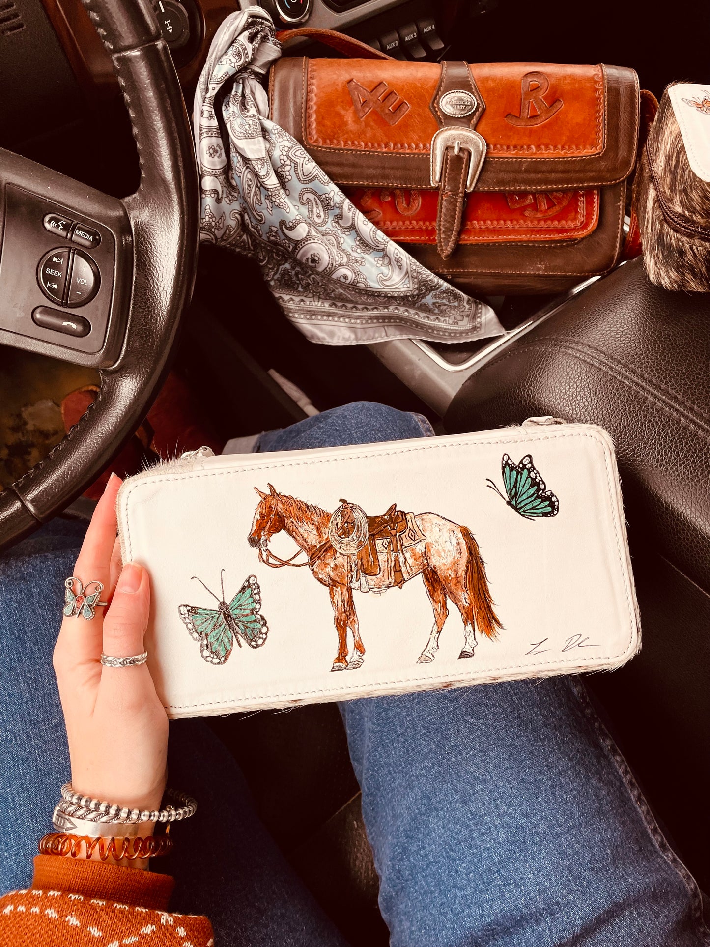 Wild Roan π¦ Cowhide Case