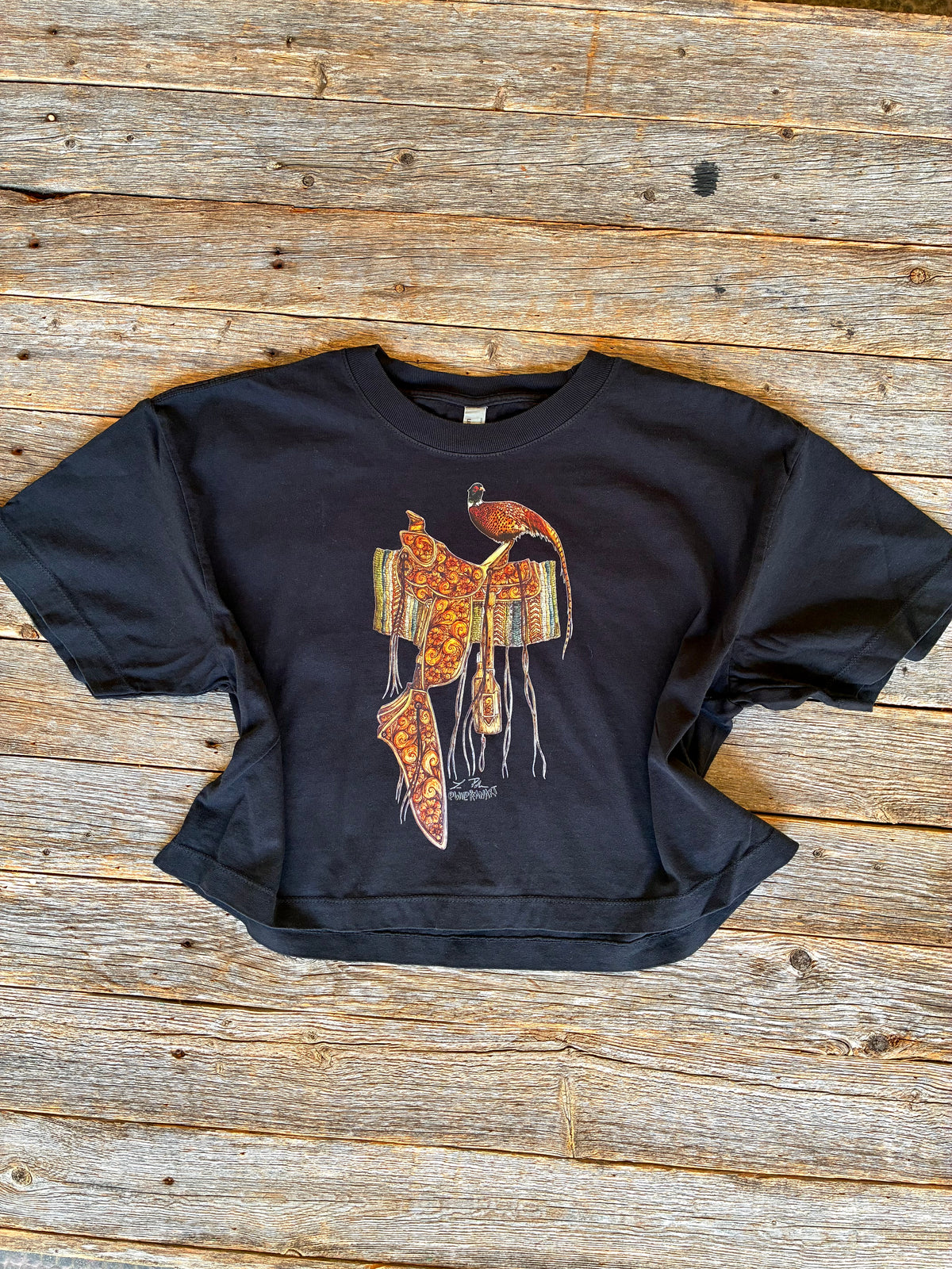 Along for the Ride Cotton Cropped Tee Medium