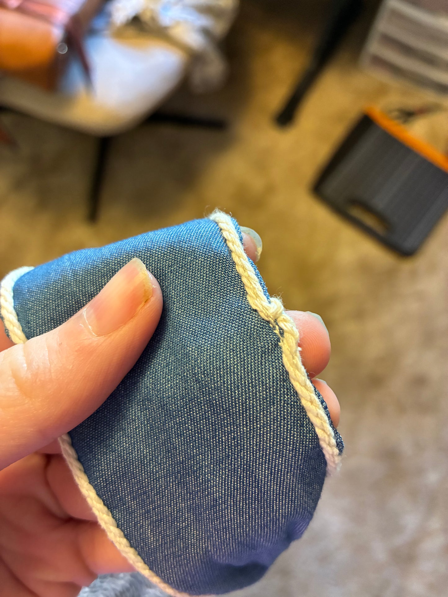 Bucker Denim HANDPAINTED Twilly