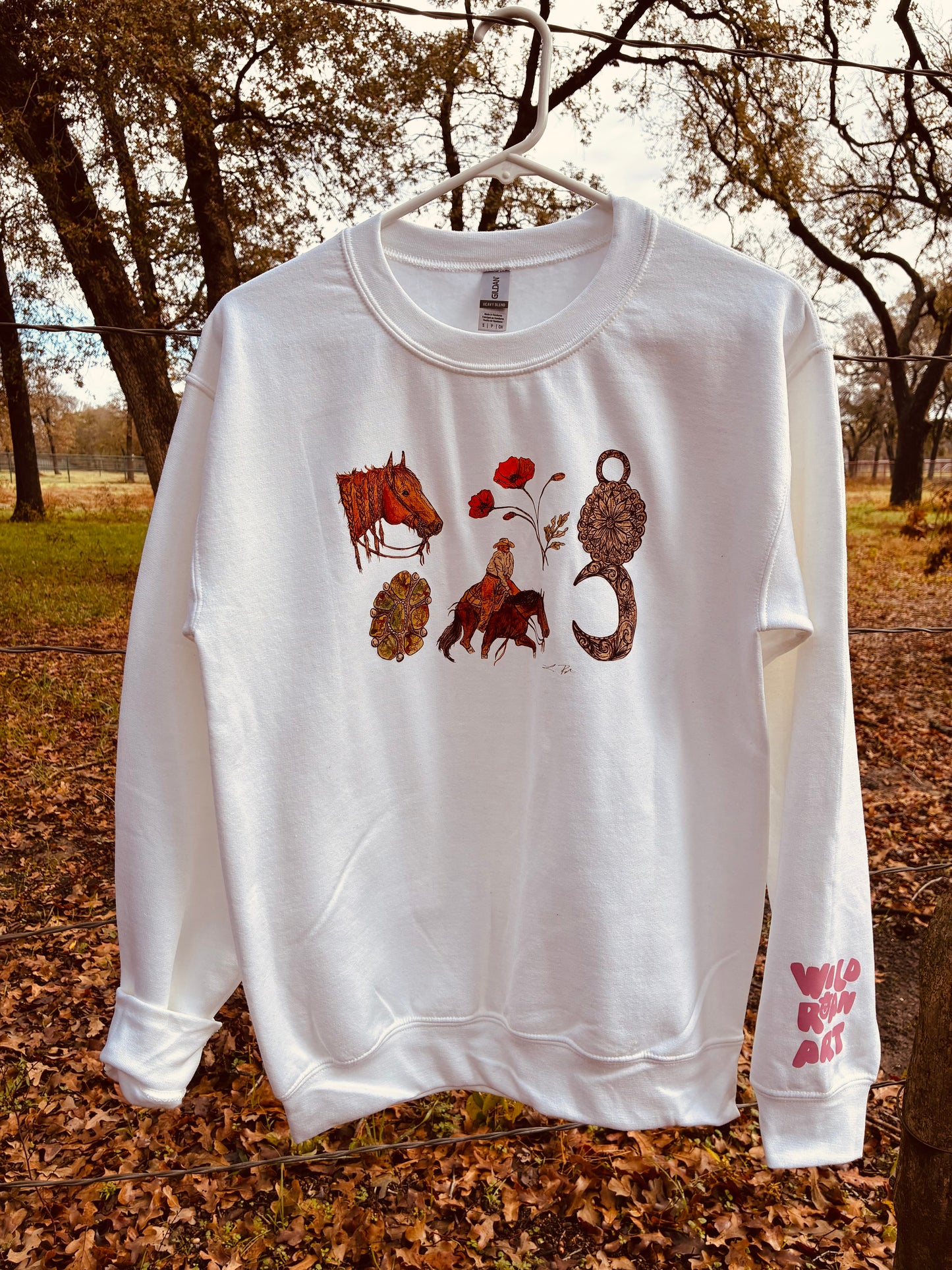 Lady May White Crewneck