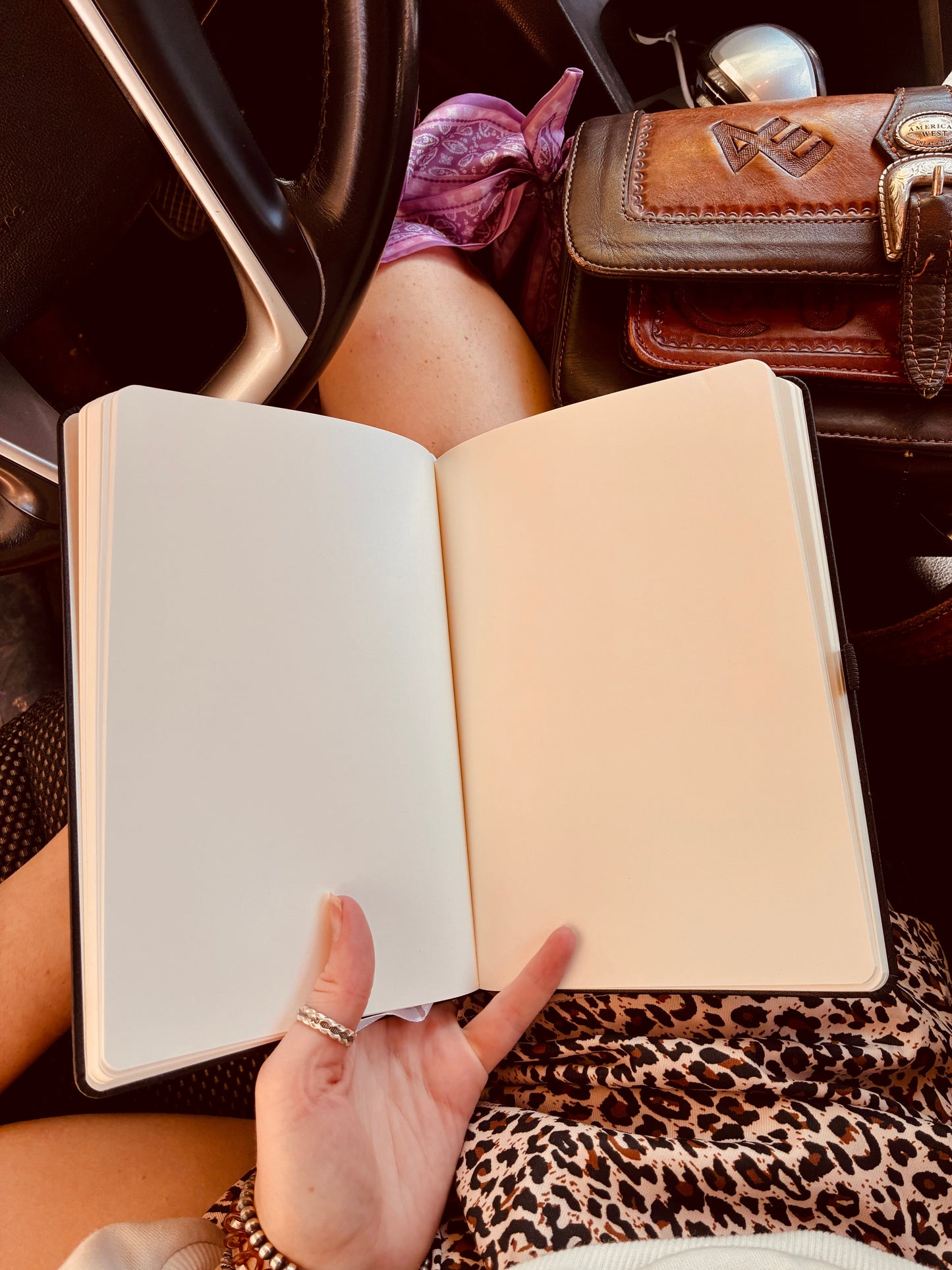 Cowhorse Black Blank Notebook