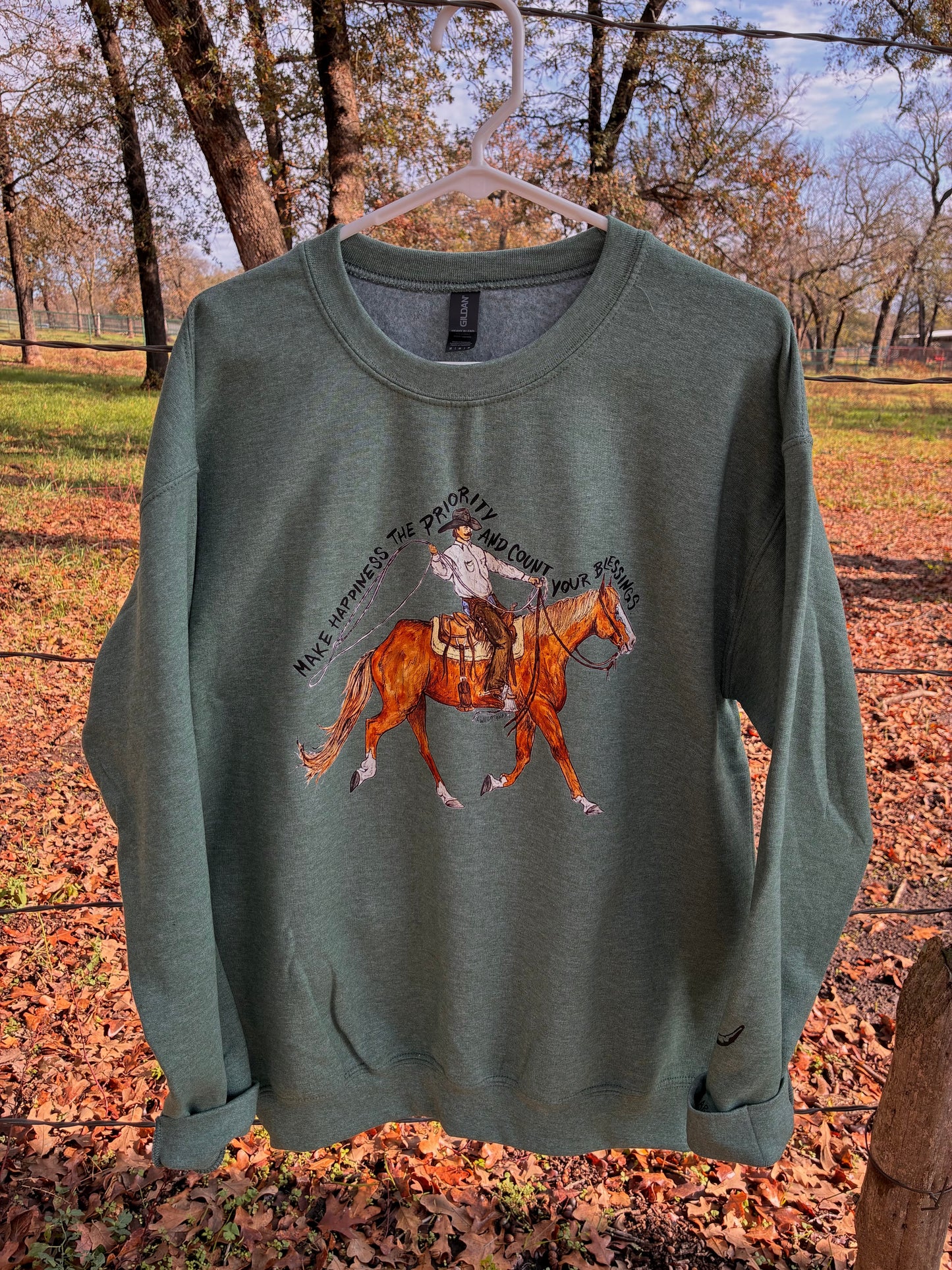 Priority Green Crewneck