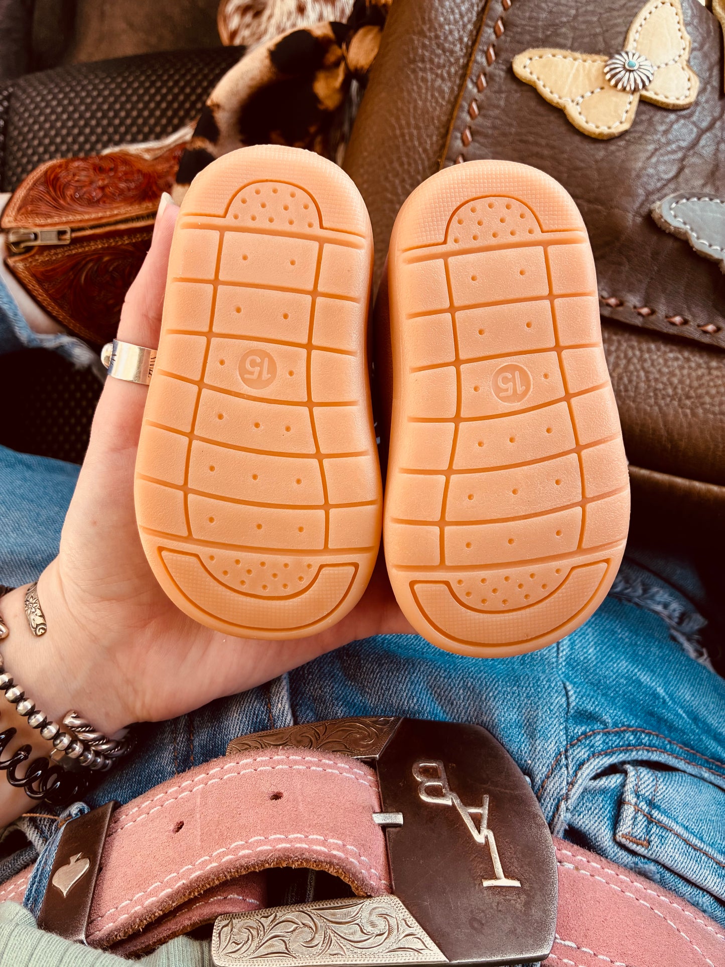 Cactus Pink Baby Moccasins