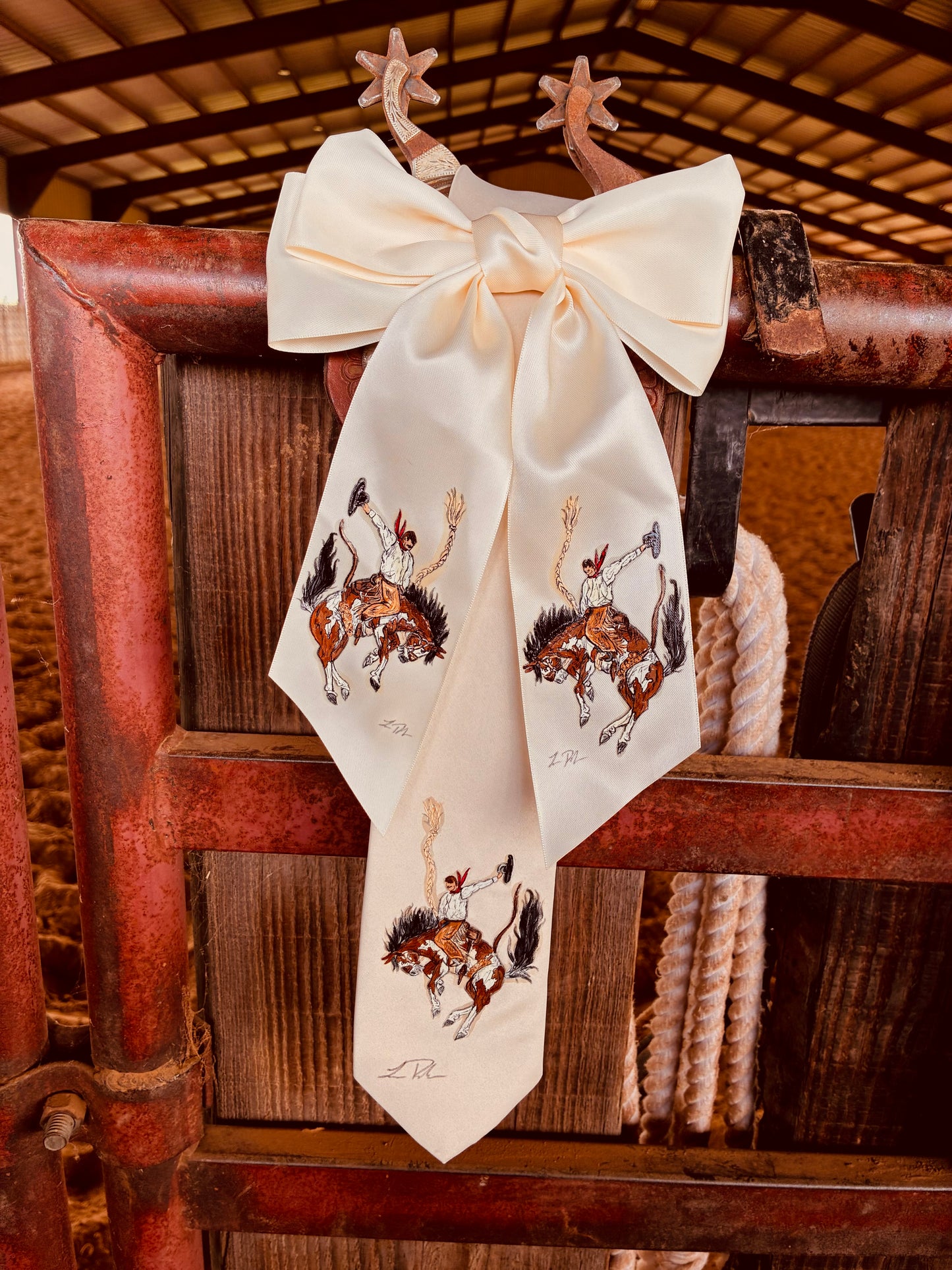 Paint Bronc Handpainted Necktie