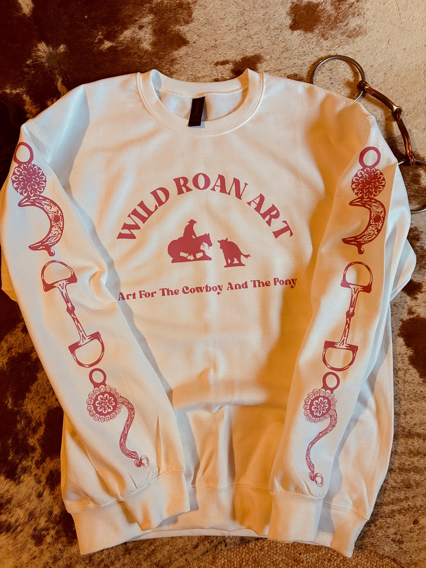 WRA Bitty White Crewneck Pink Vinyl