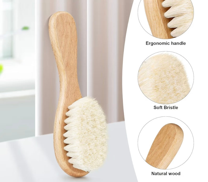 Buster Wooden Baby Hair Brush