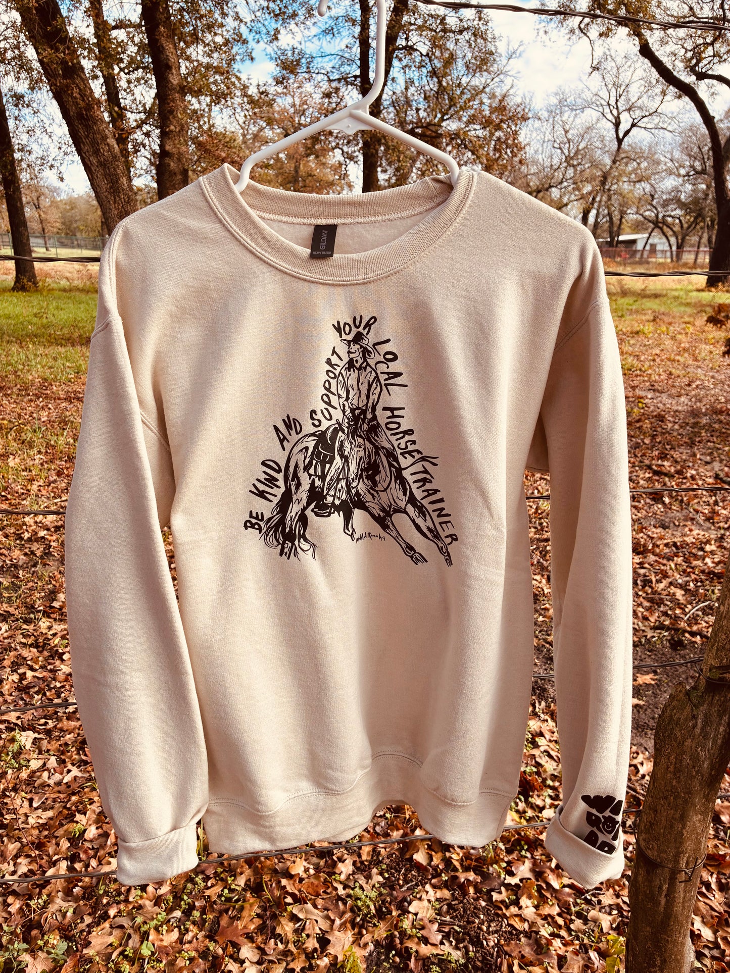 Horse Trainer Tan Crewneck