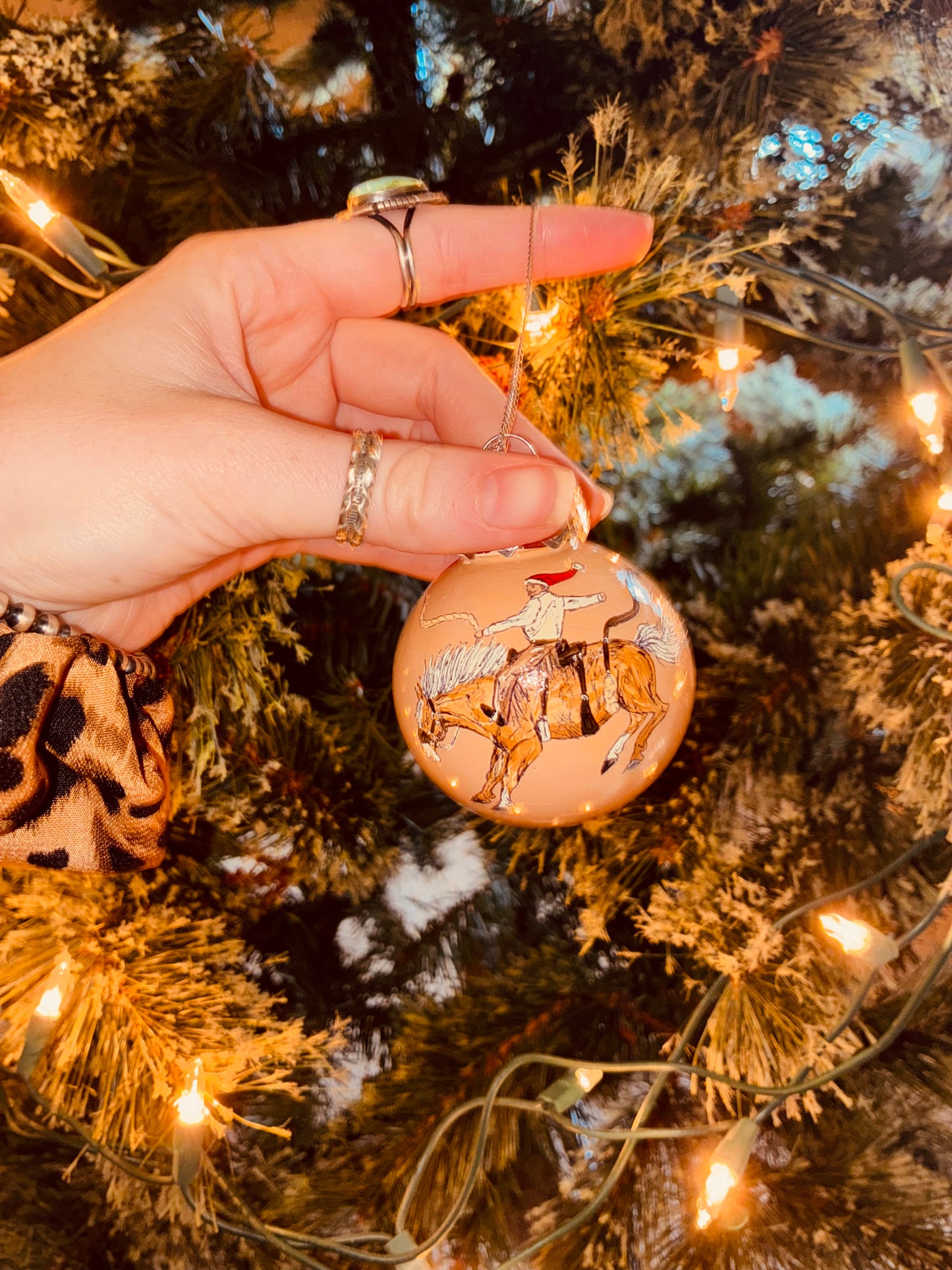 Buck it Small HANDPAINTED Ornament