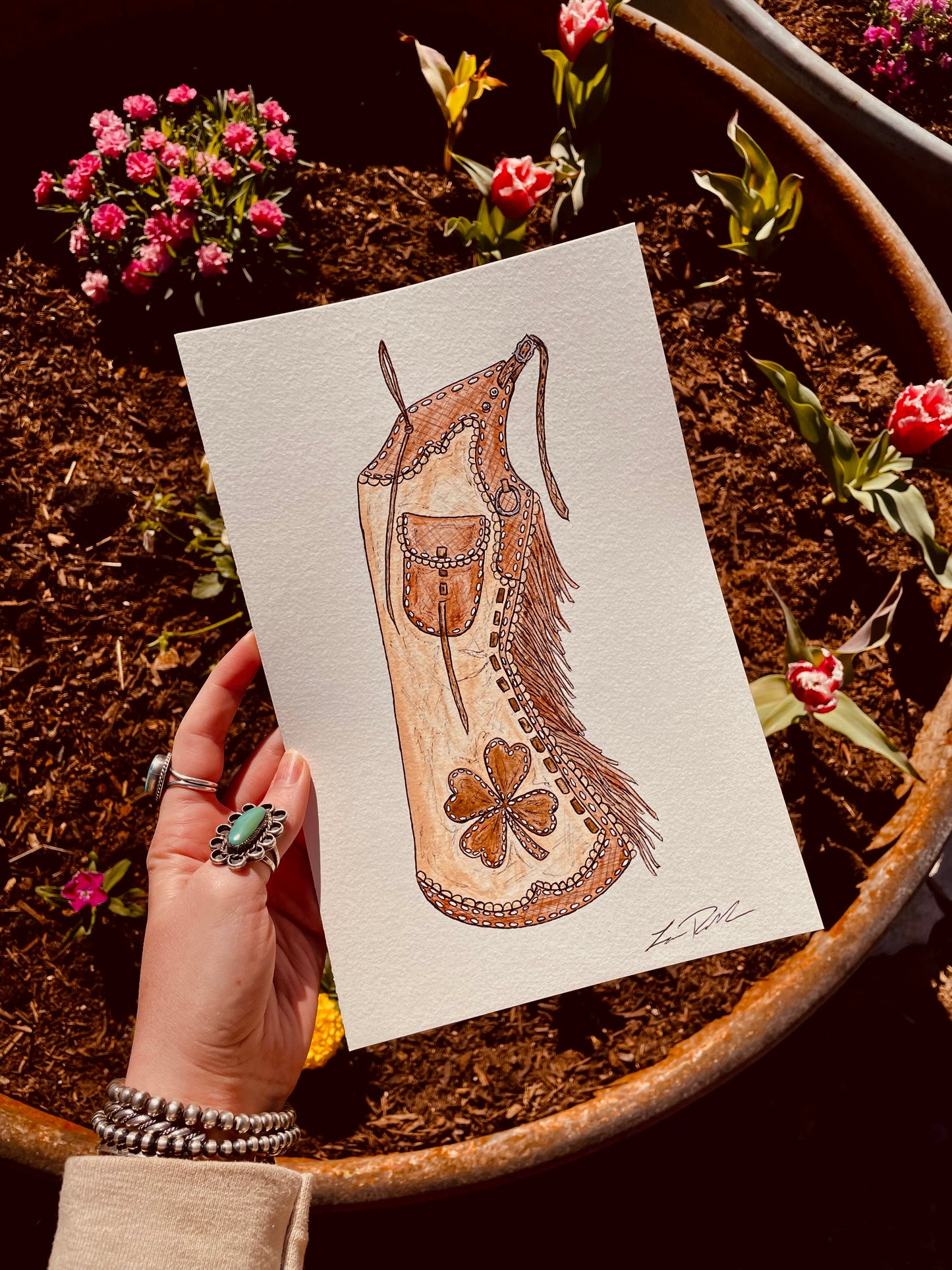 Lucky Cowgirl Original Painting