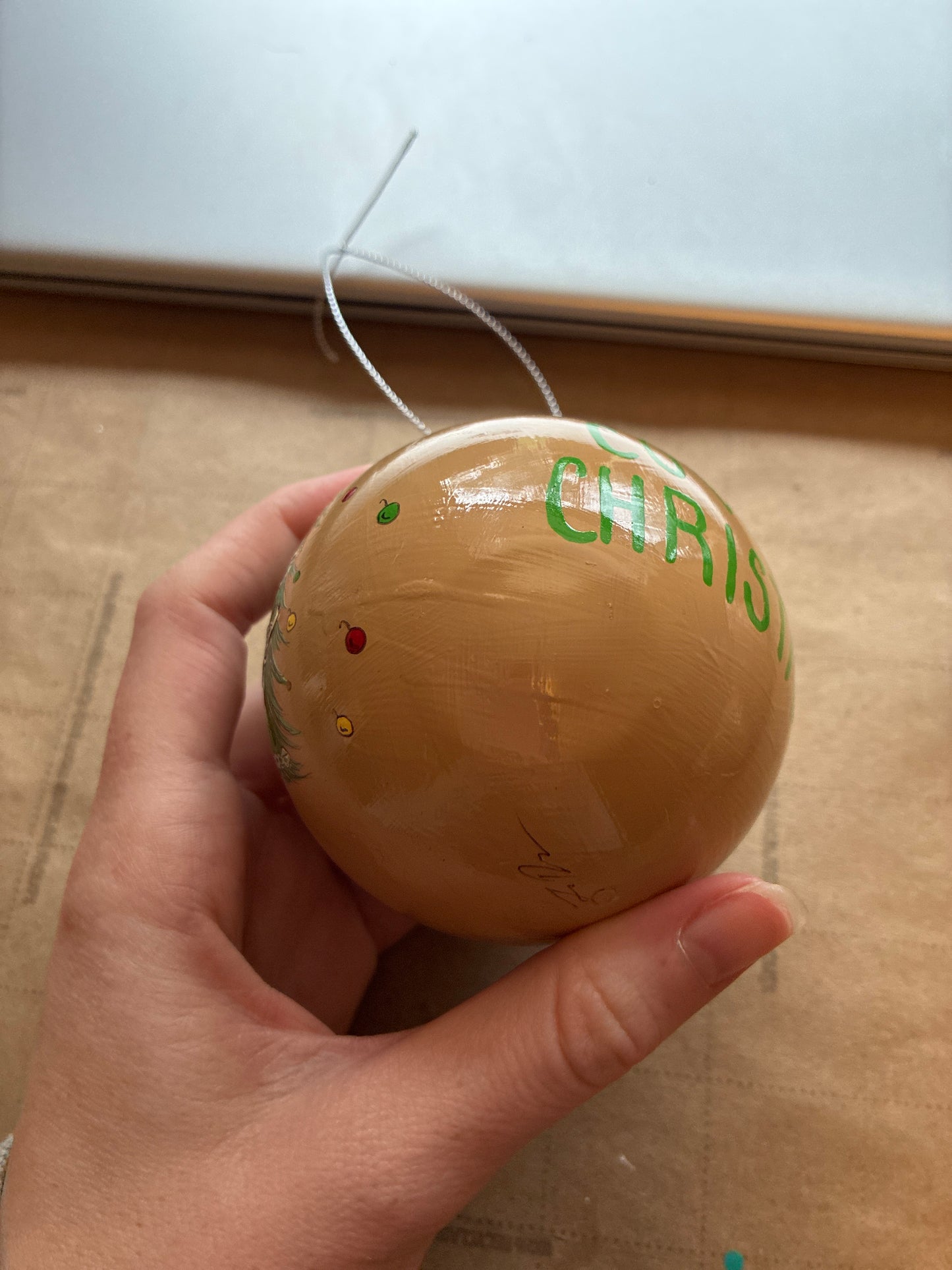 Perfect Tree Large HANDPAINTED Ornament