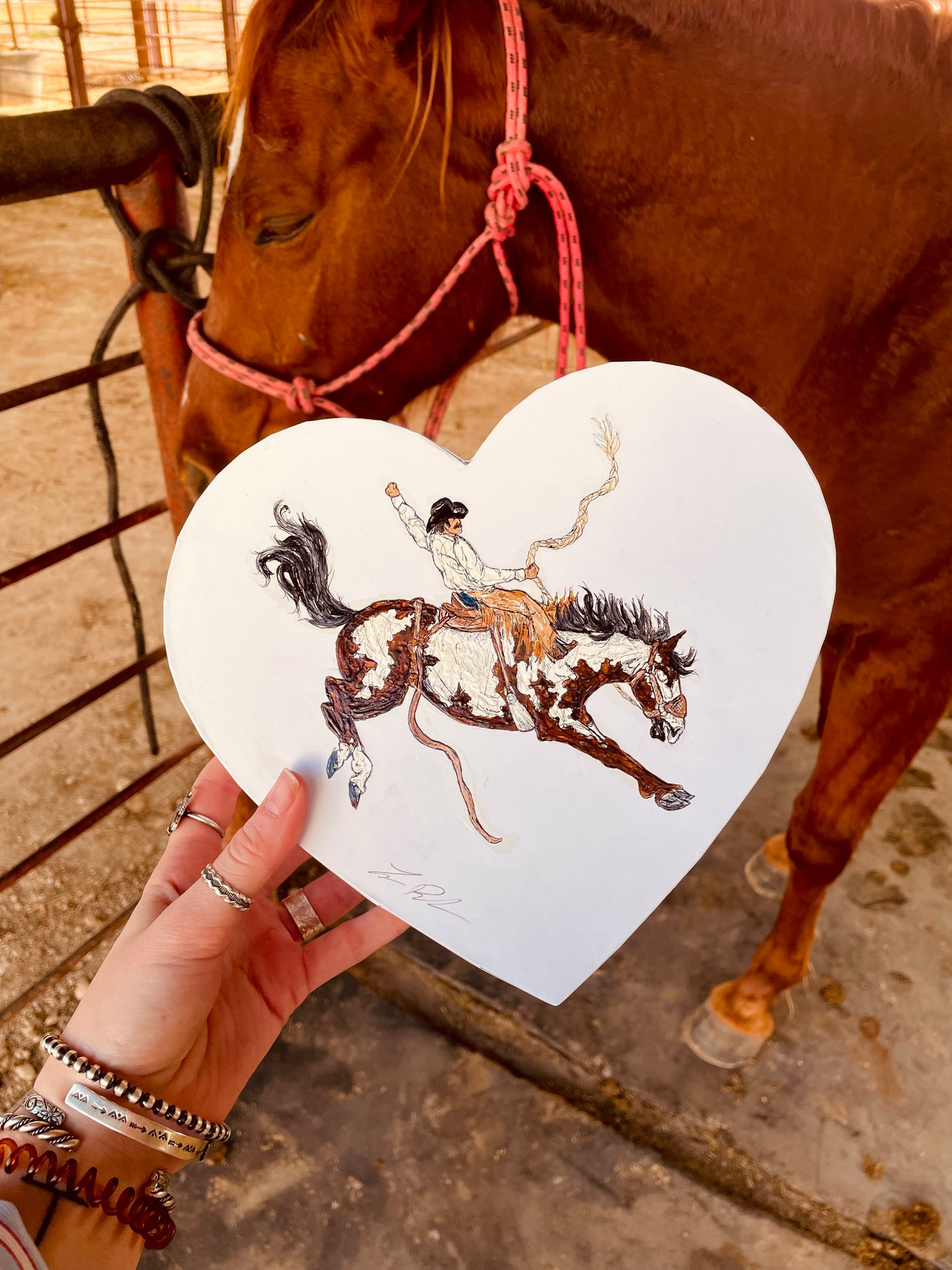 Wild at Heart Handpainted Valentine’s Box