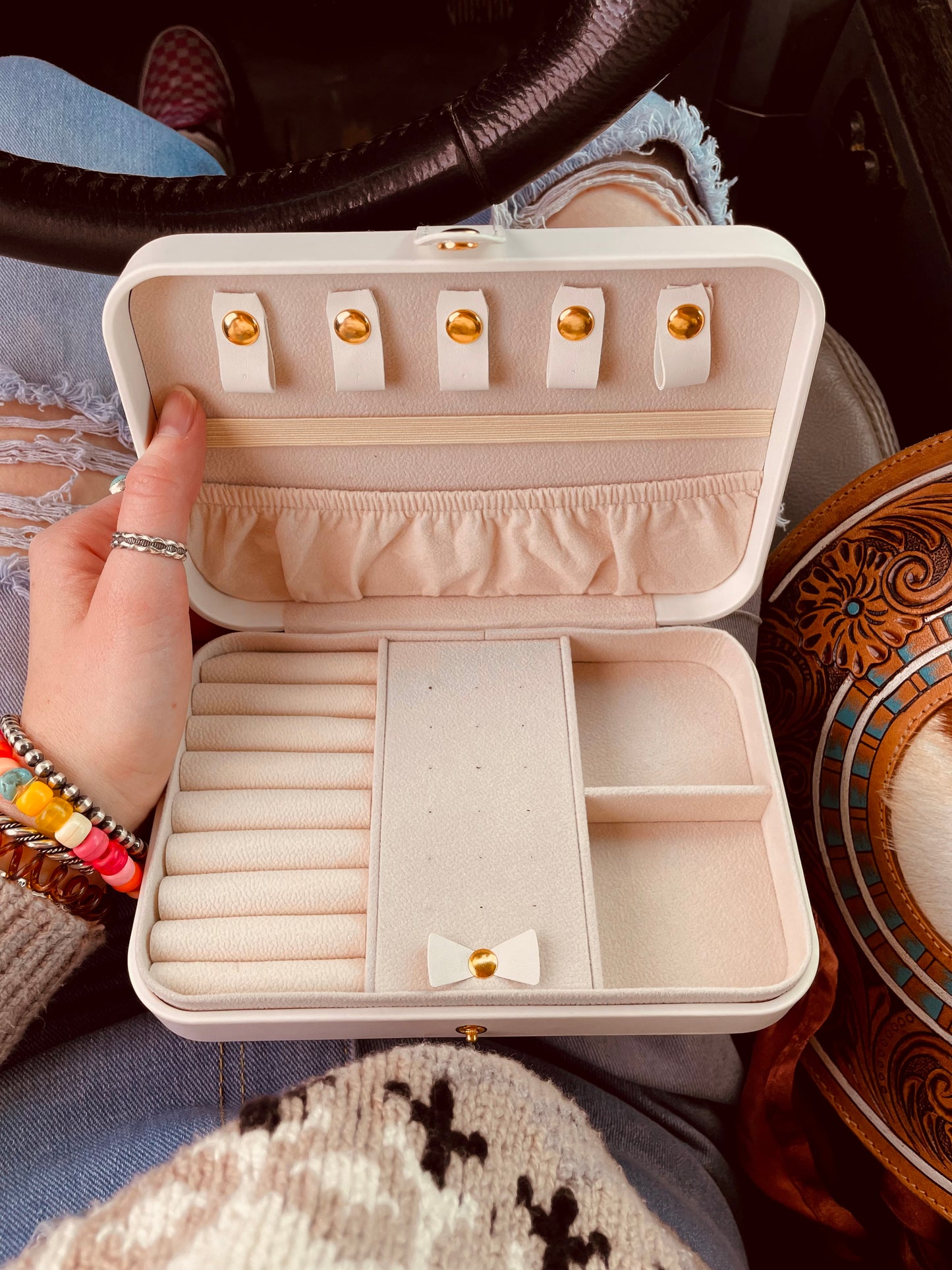 Eli Black Handpainted Large Case