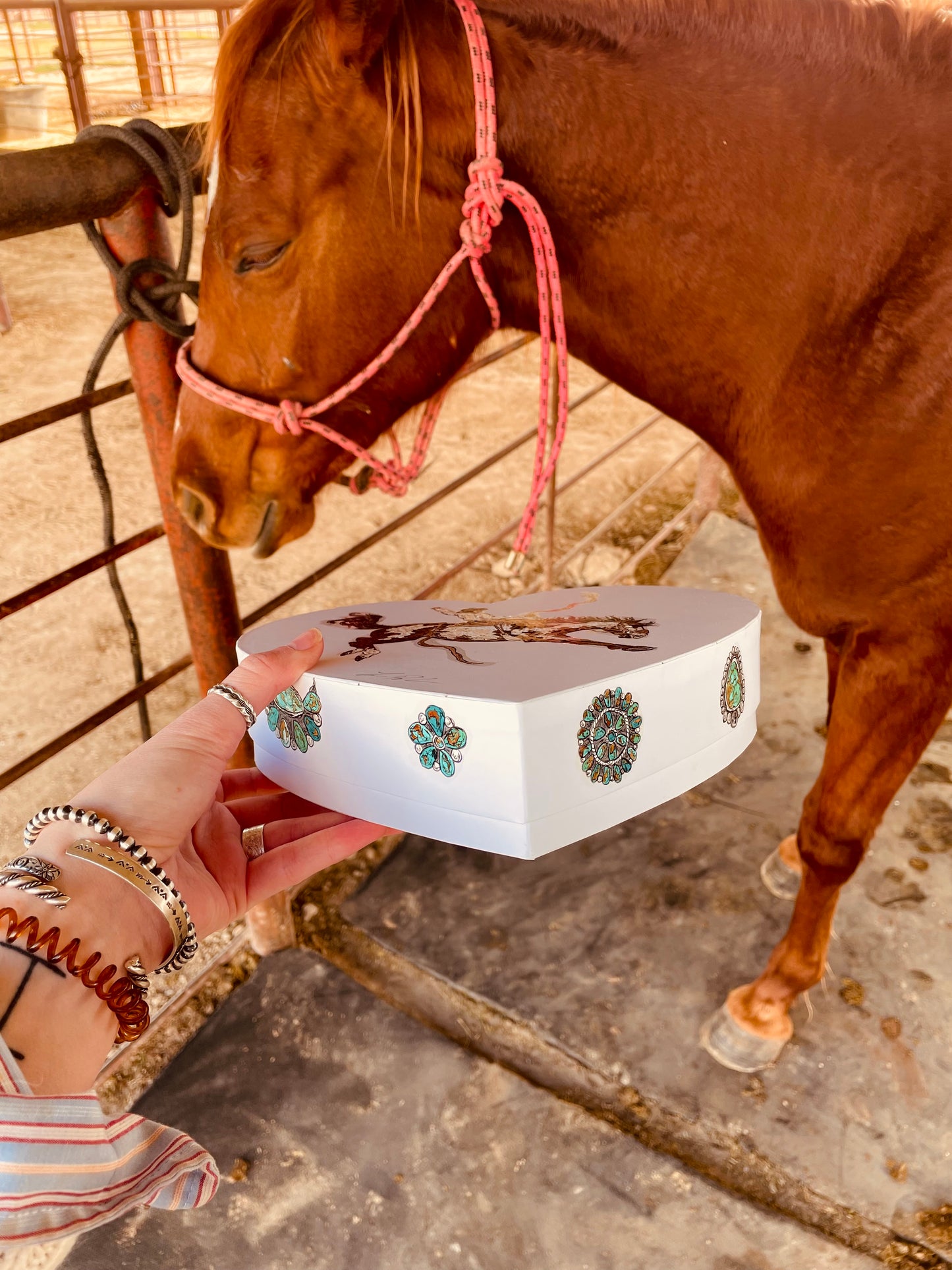Wild at Heart Handpainted Valentine’s Box