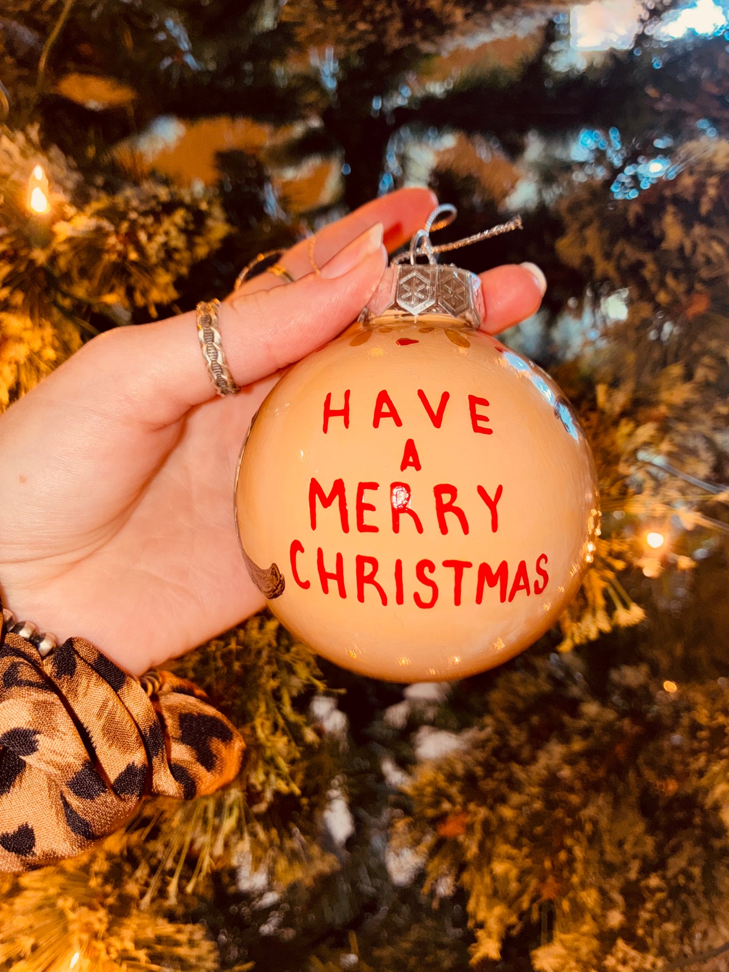 Boots Large HANDPAINTED Ornament