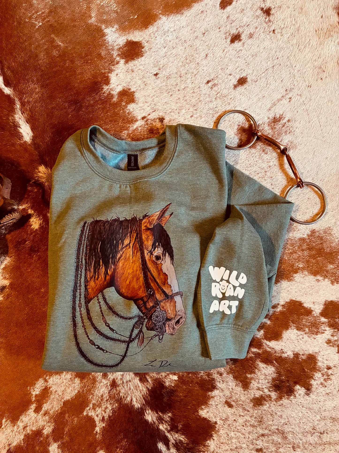 Ramblin’ Man Green Crewneck