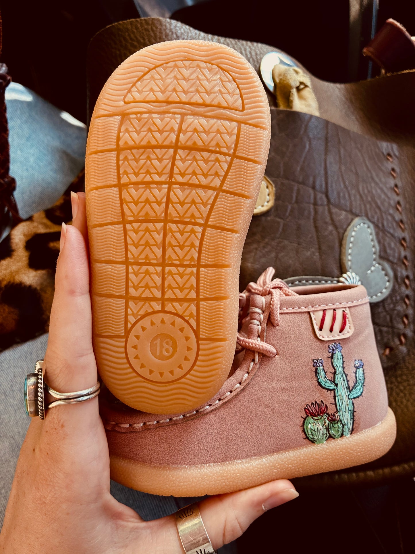 Kincade Pink Baby Moccasins
