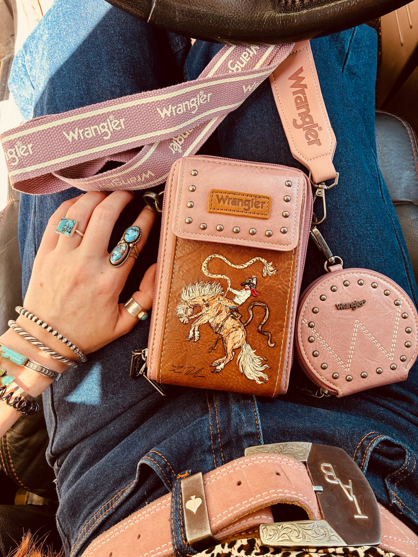 The Lilian HANDPAINTED Wrangler Crossbody
