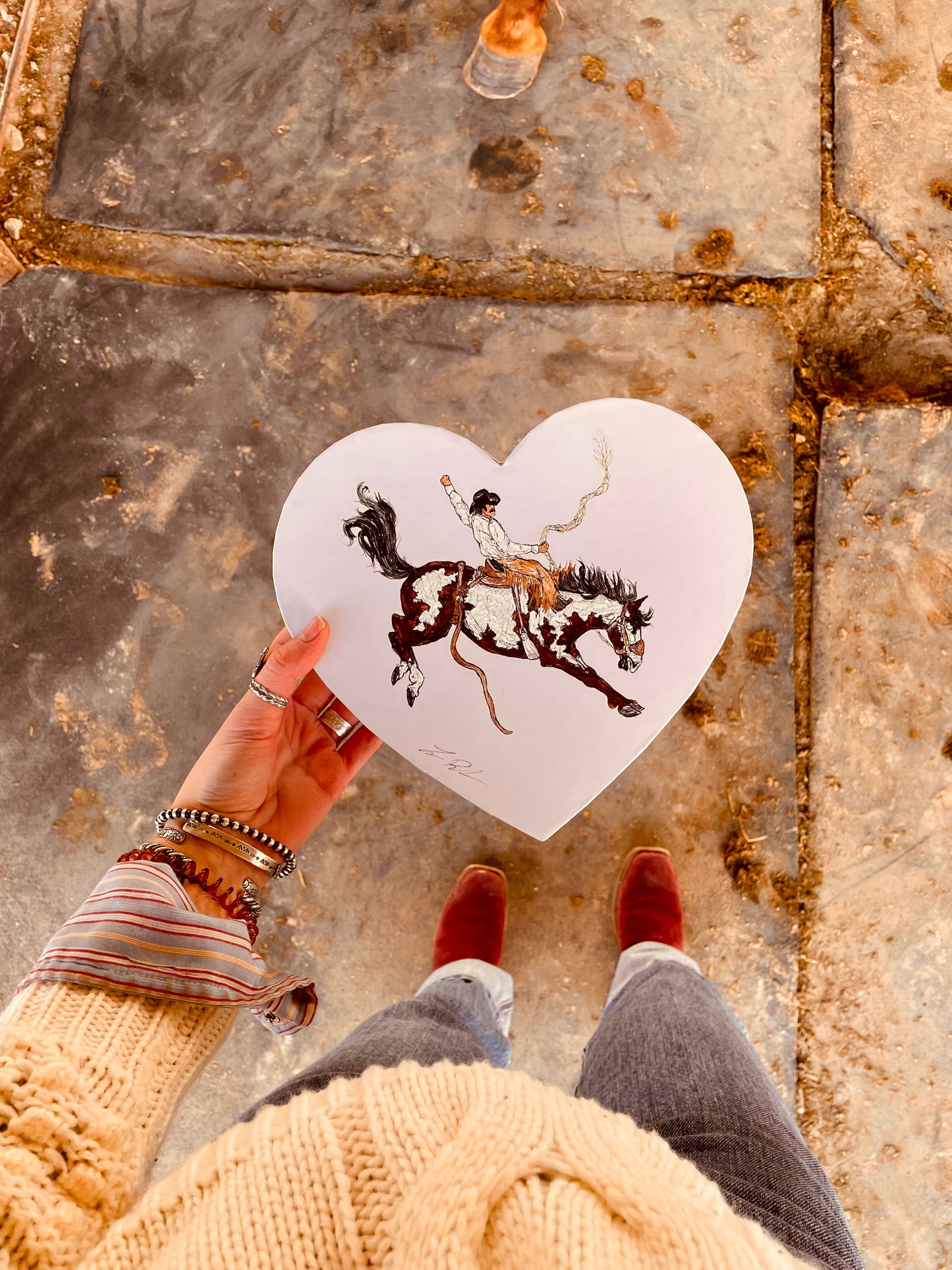 Wild at Heart Handpainted Valentine’s Box