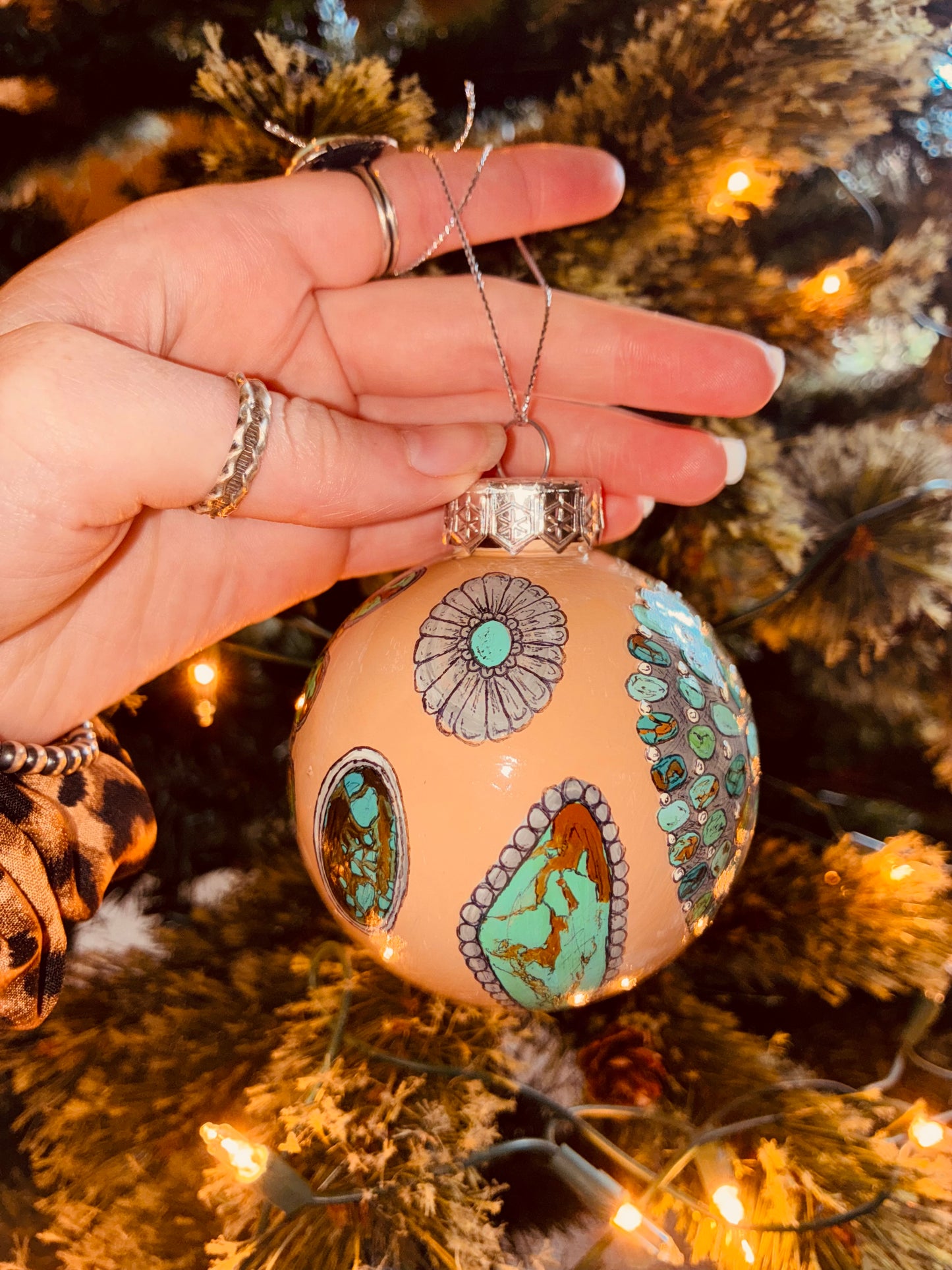 Kendra Large HANDPAINTED Ornament