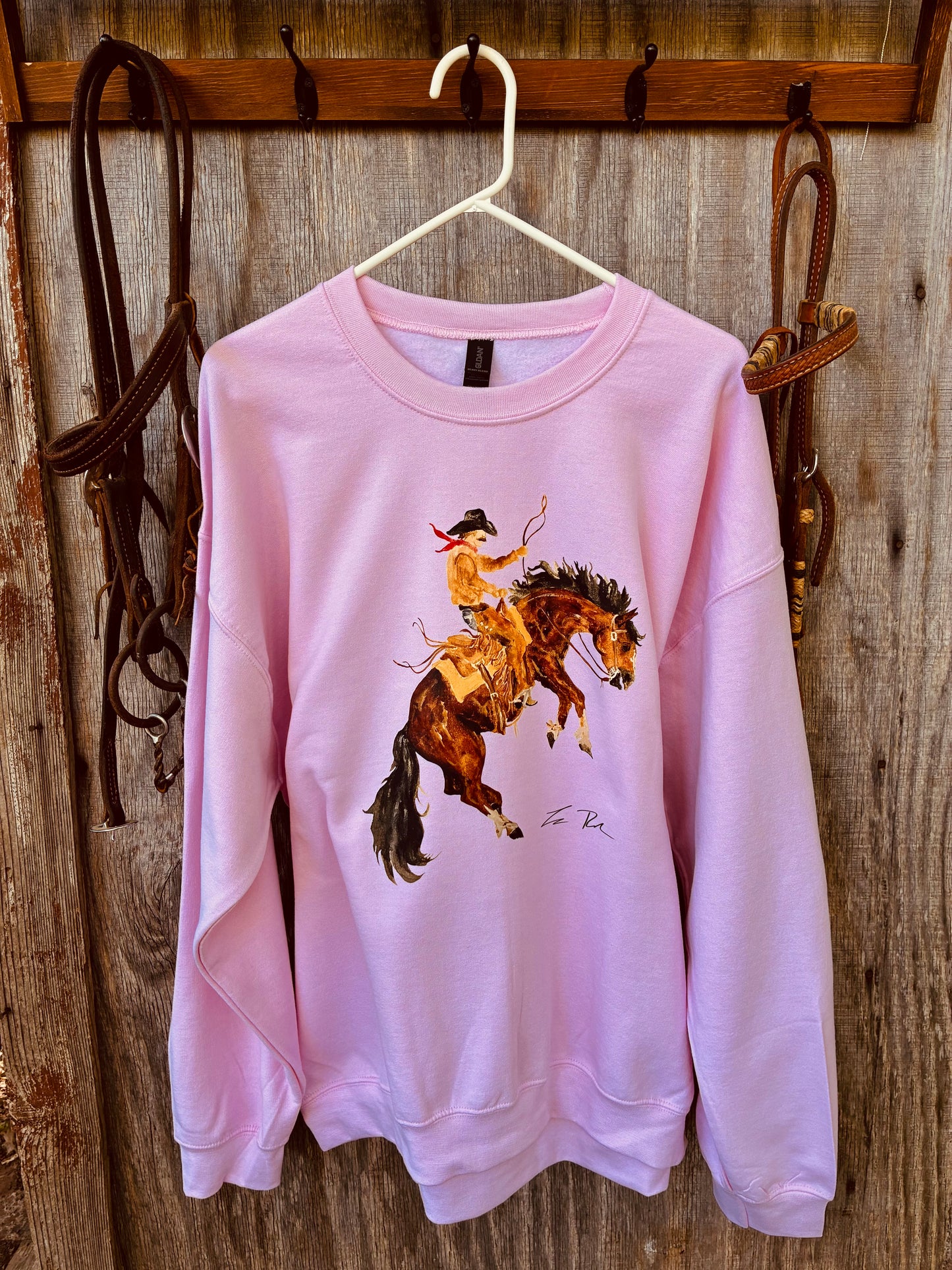Howdy Pink Crewneck