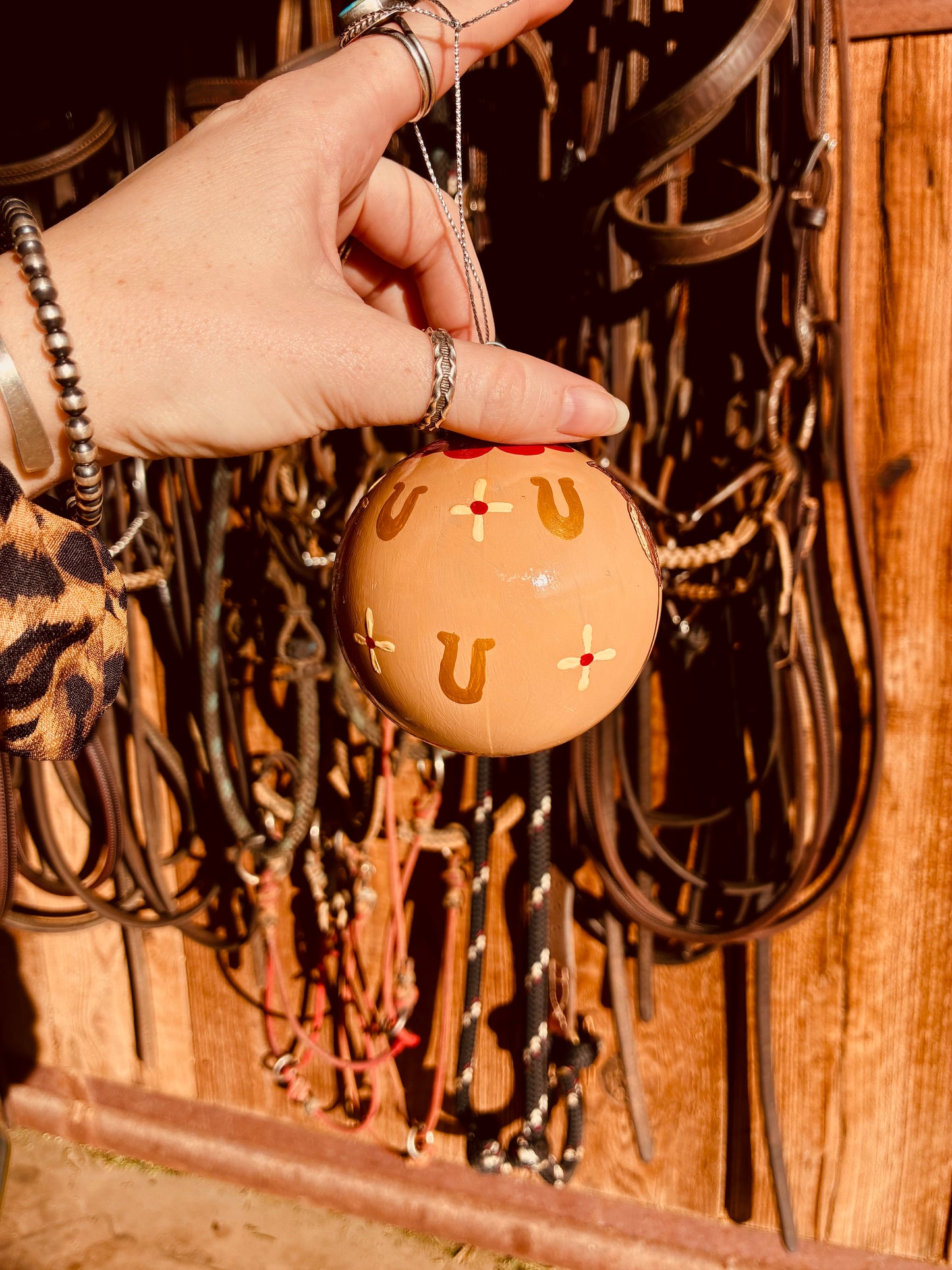 Dream Saddle Large HANDPAINTED Ornament