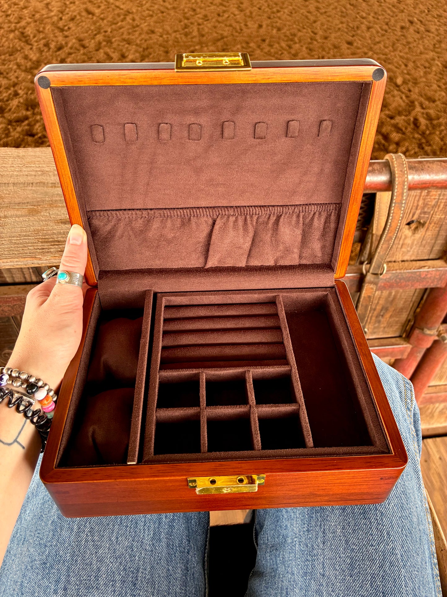 Cuttin It Up Wooden Watch or Jewelry Box