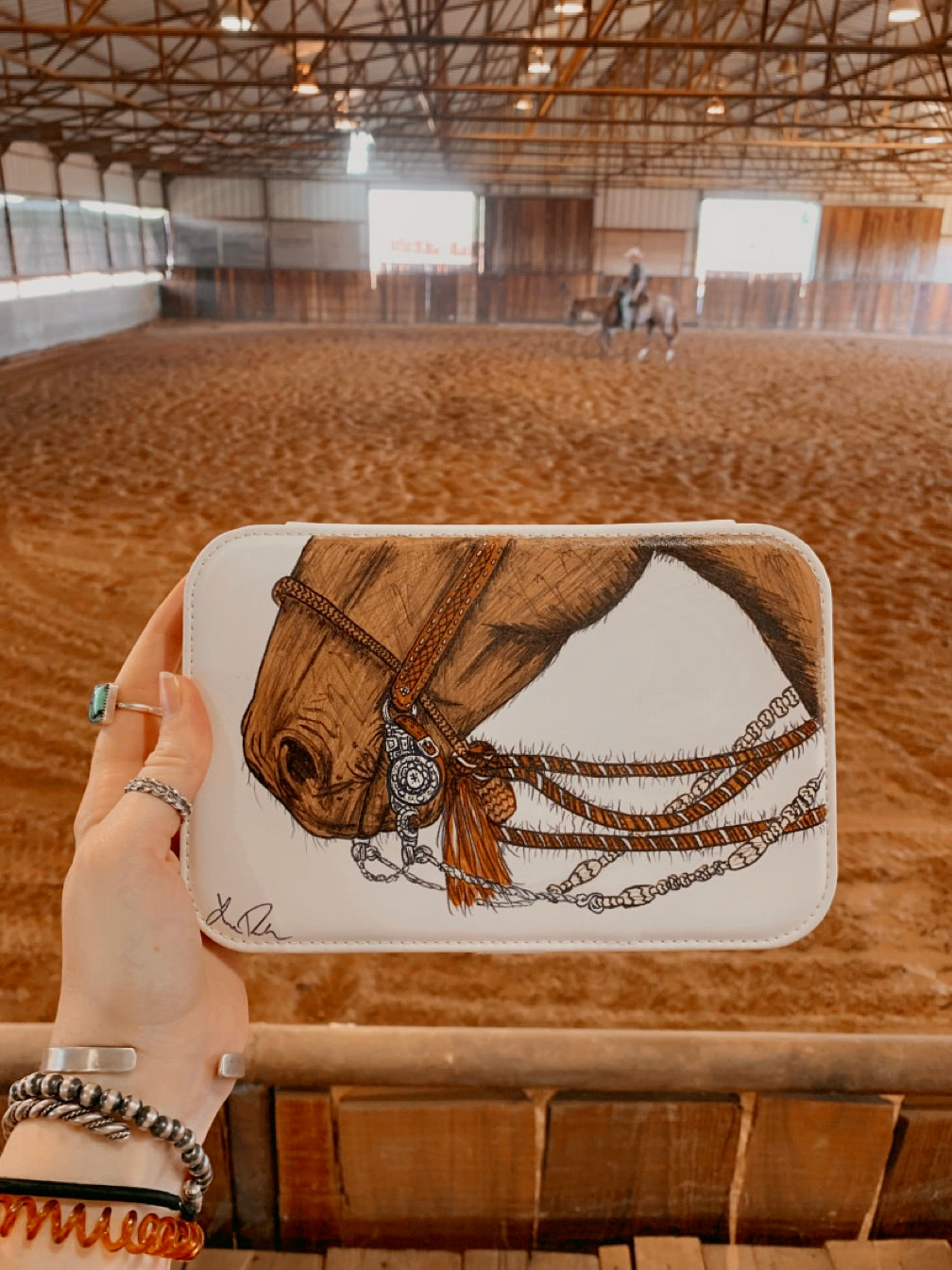 LARGE White Believe Case