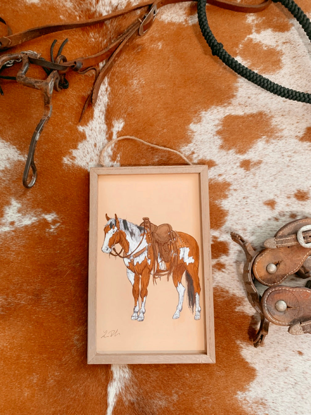 Painted Pony Hanging Sign