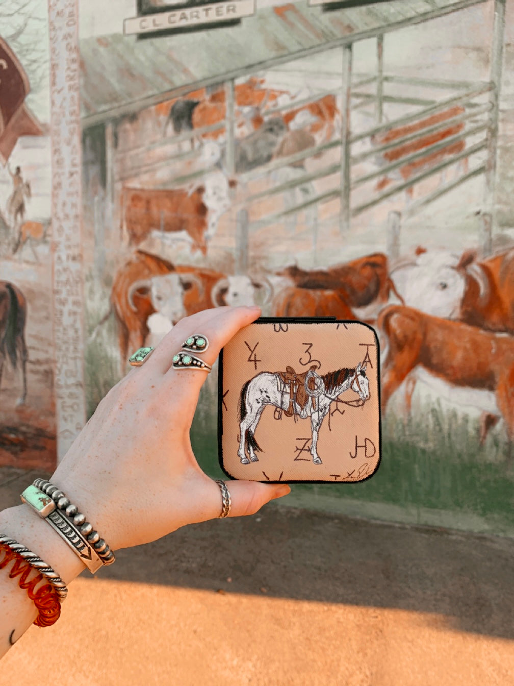 Ranchy Mirror Mini Jewelry Case