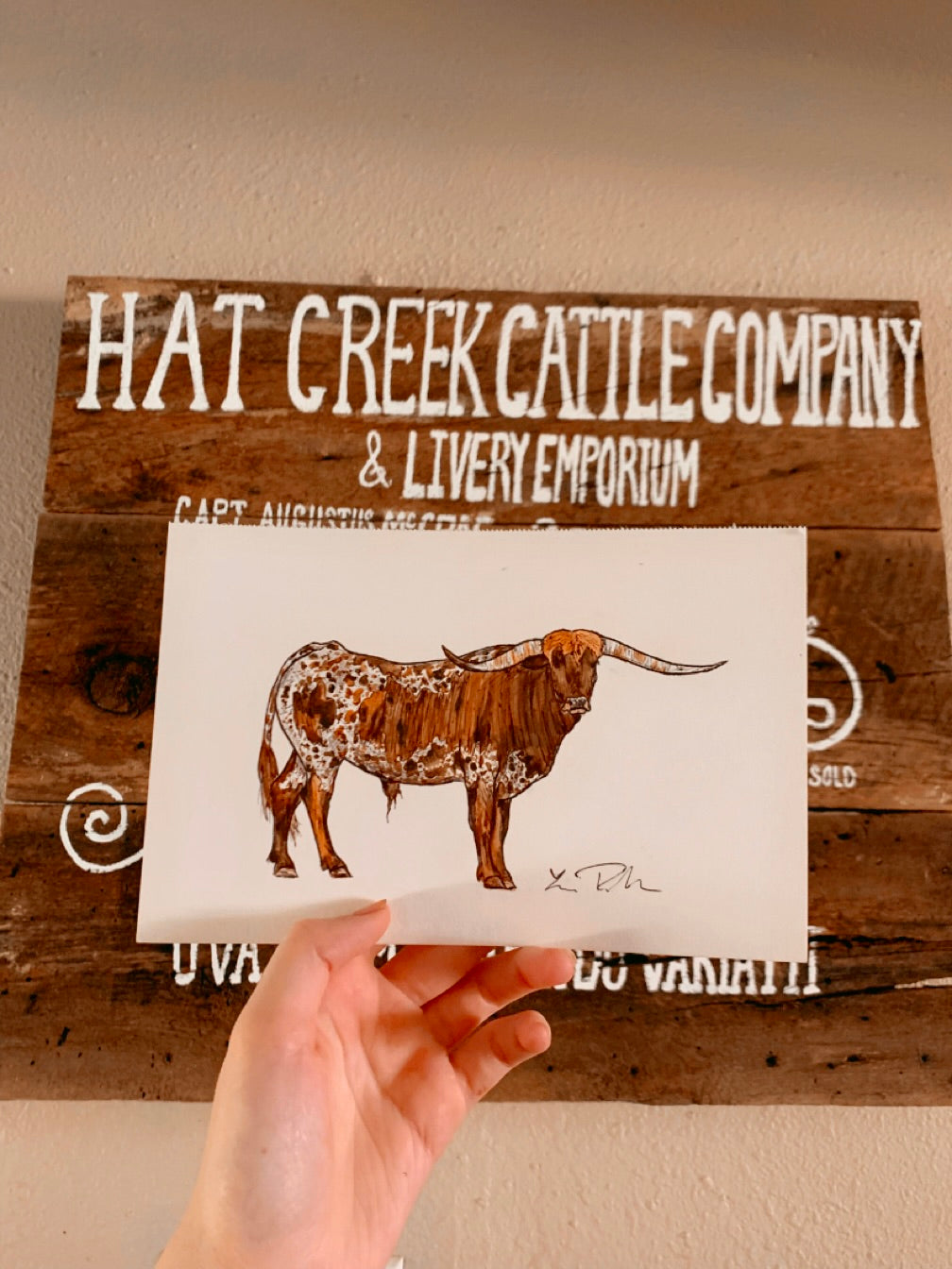 Longhorn Painting