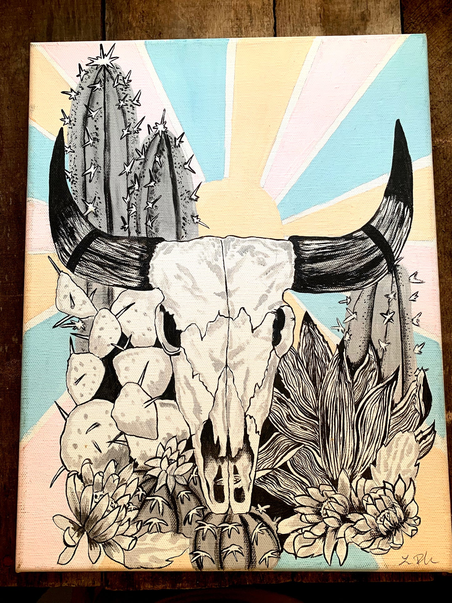 Western Painted Canvas