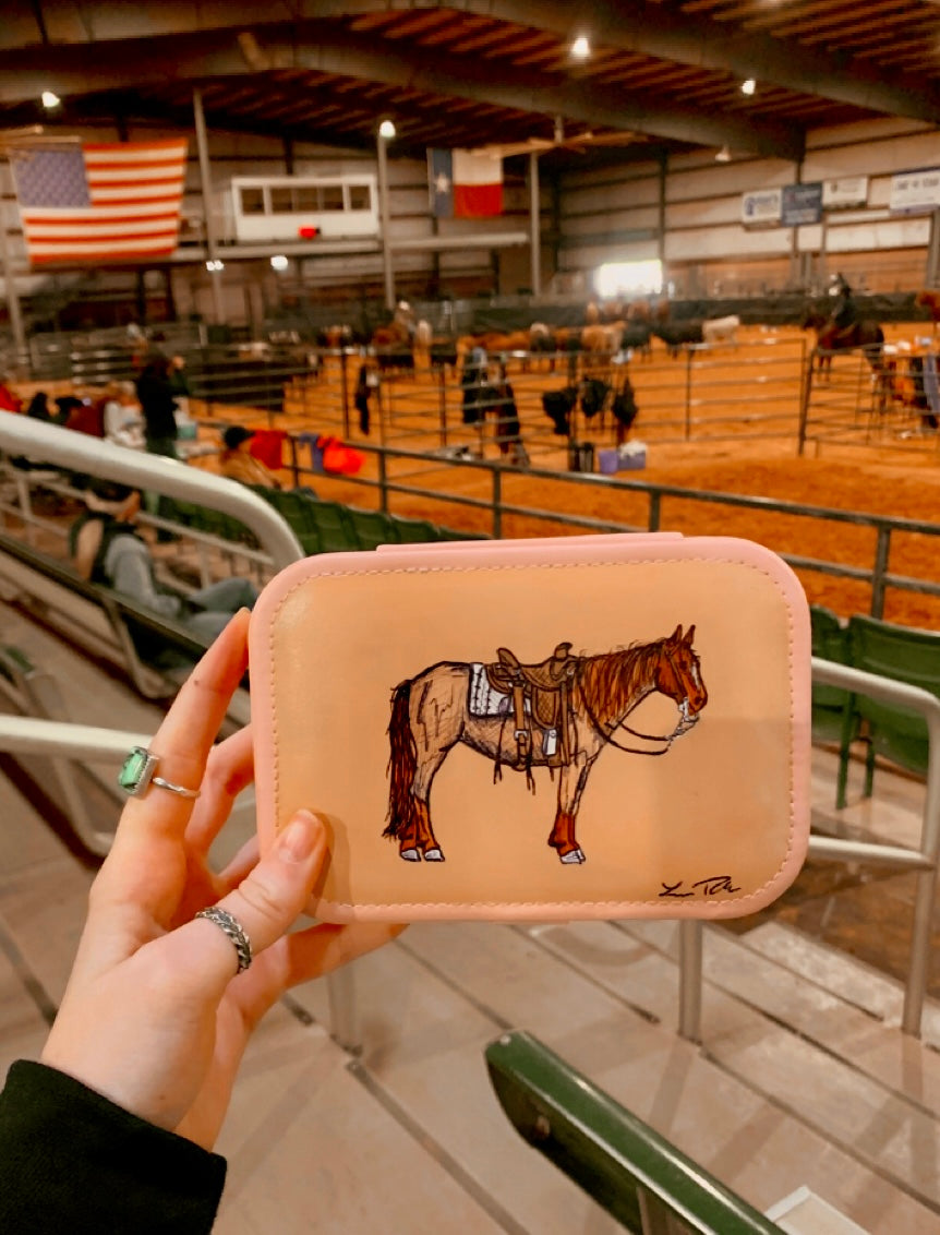 Roan Large Pink Jewelry Case