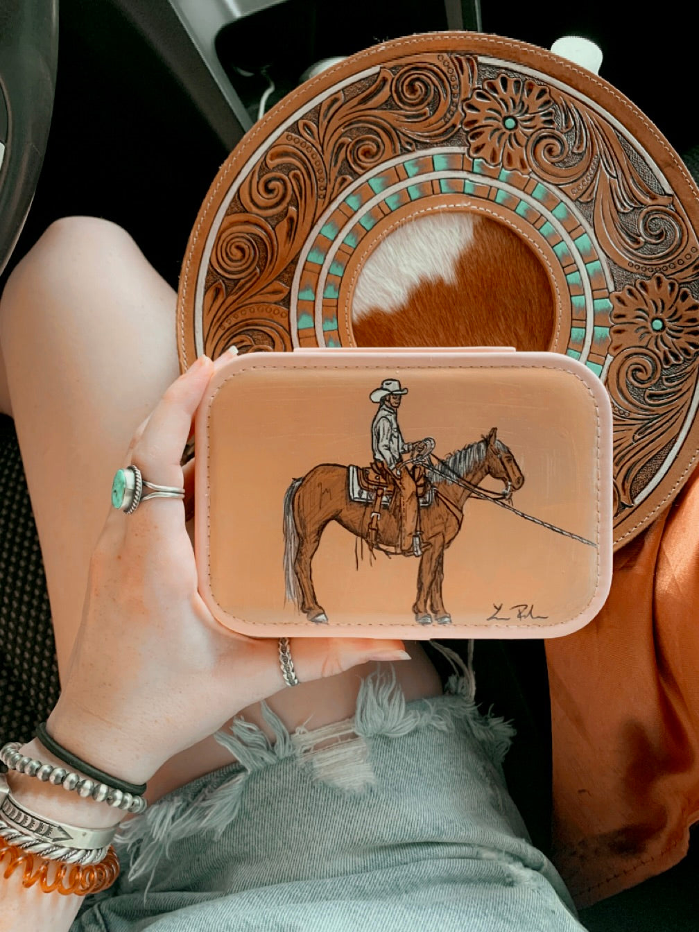 Roping Large Pink Case