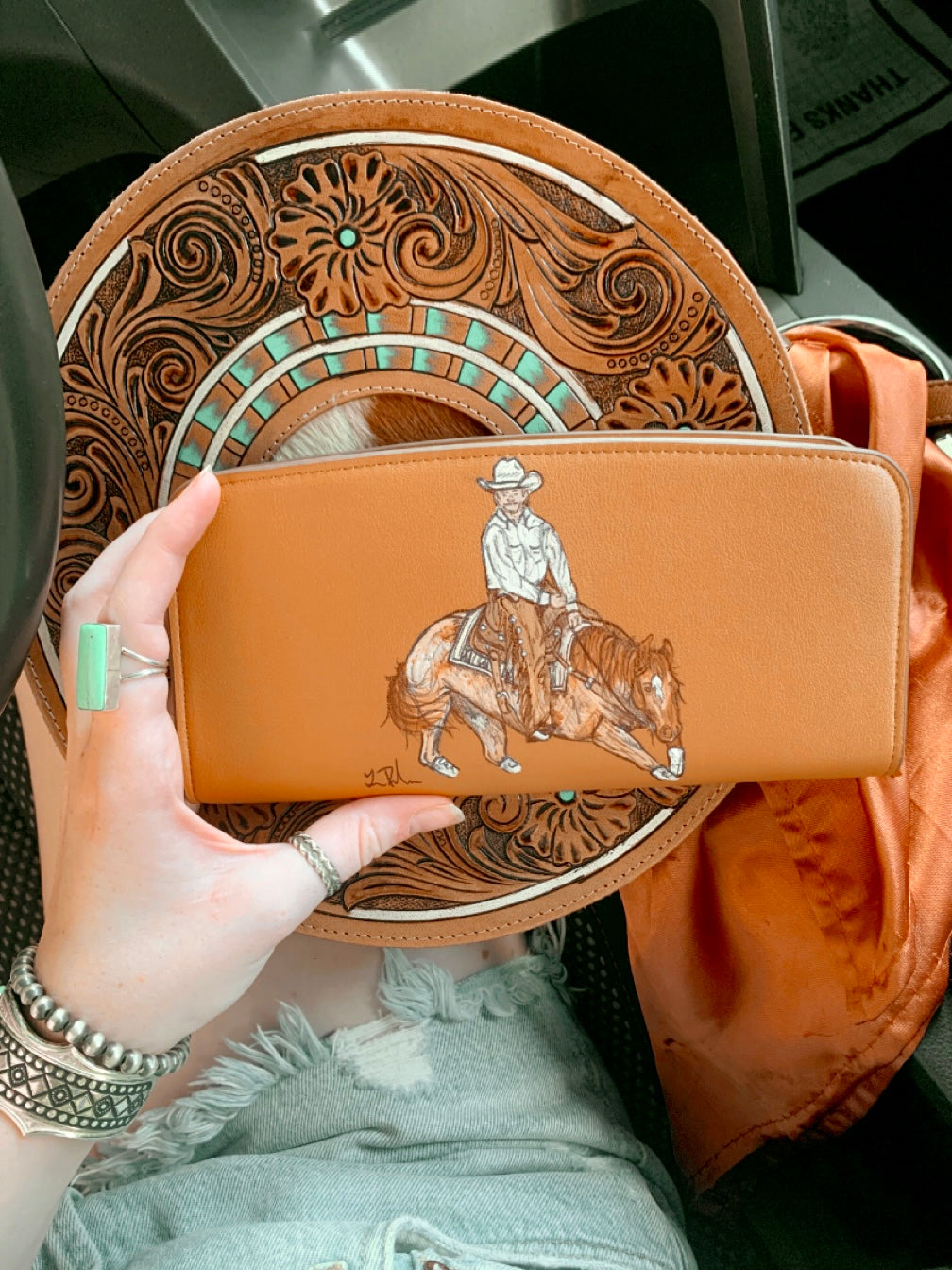 Cutter HANDPAINTED Wallet