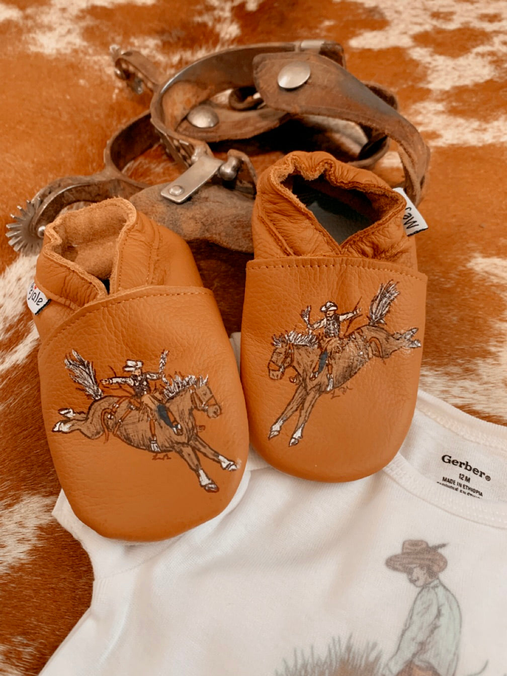 Handpainted Baby Moccasins