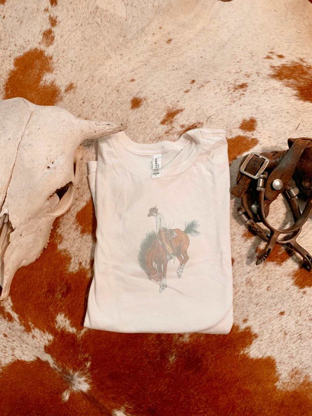 Faded Buckaroo T-Shirt Size Small