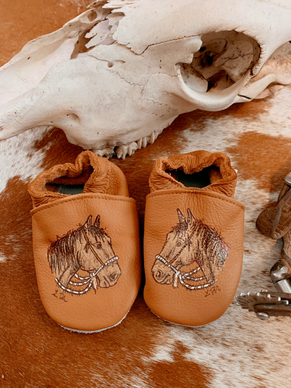 Handpainted Baby Moccasins