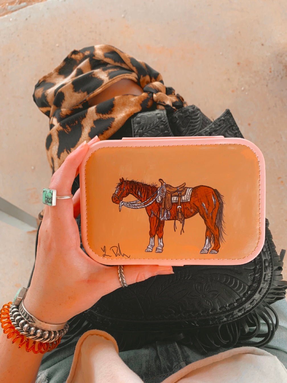 Little Red Rodeo Pink Jewelry Case