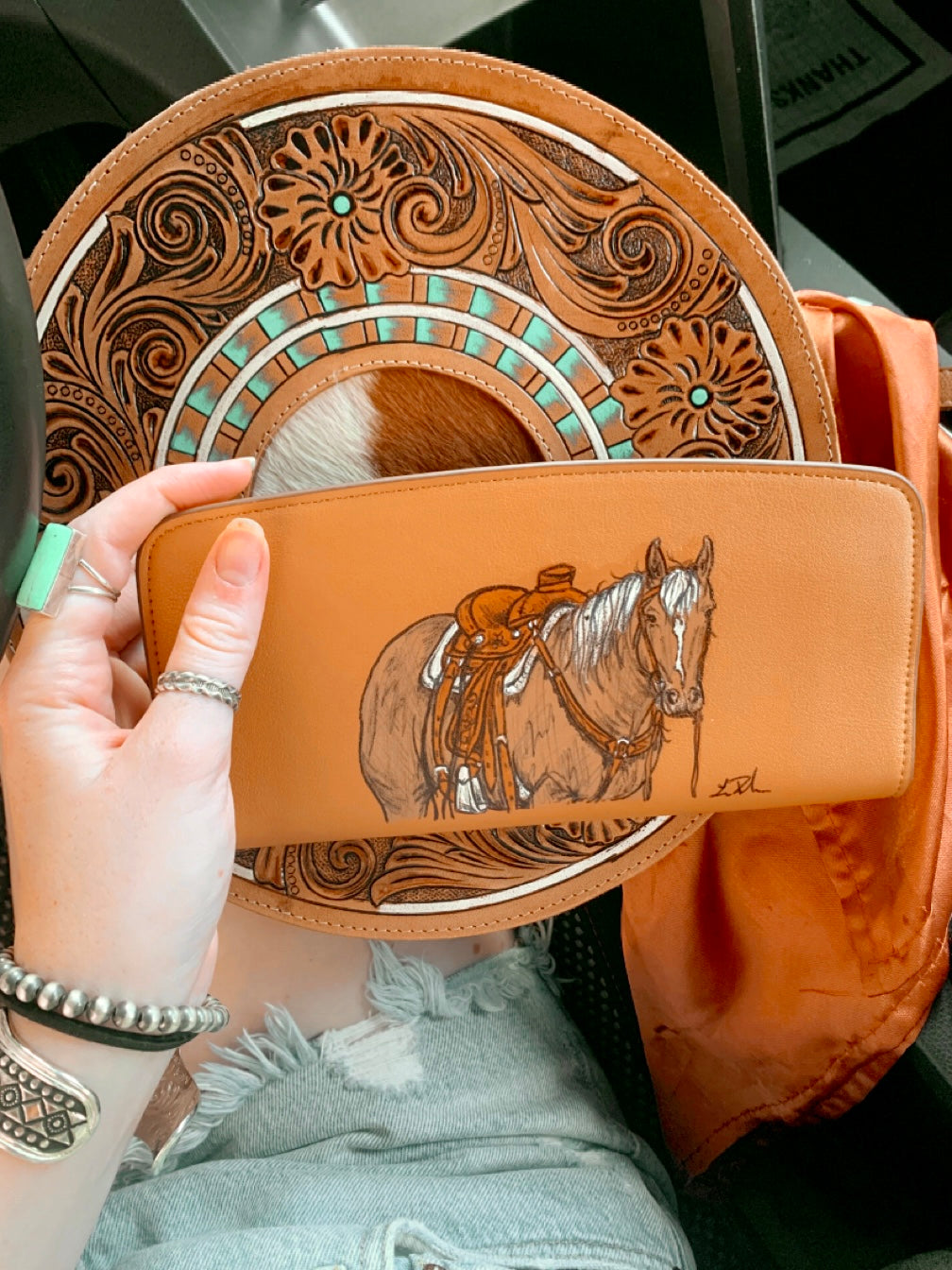 Gelding HANDPAINTED Wallet