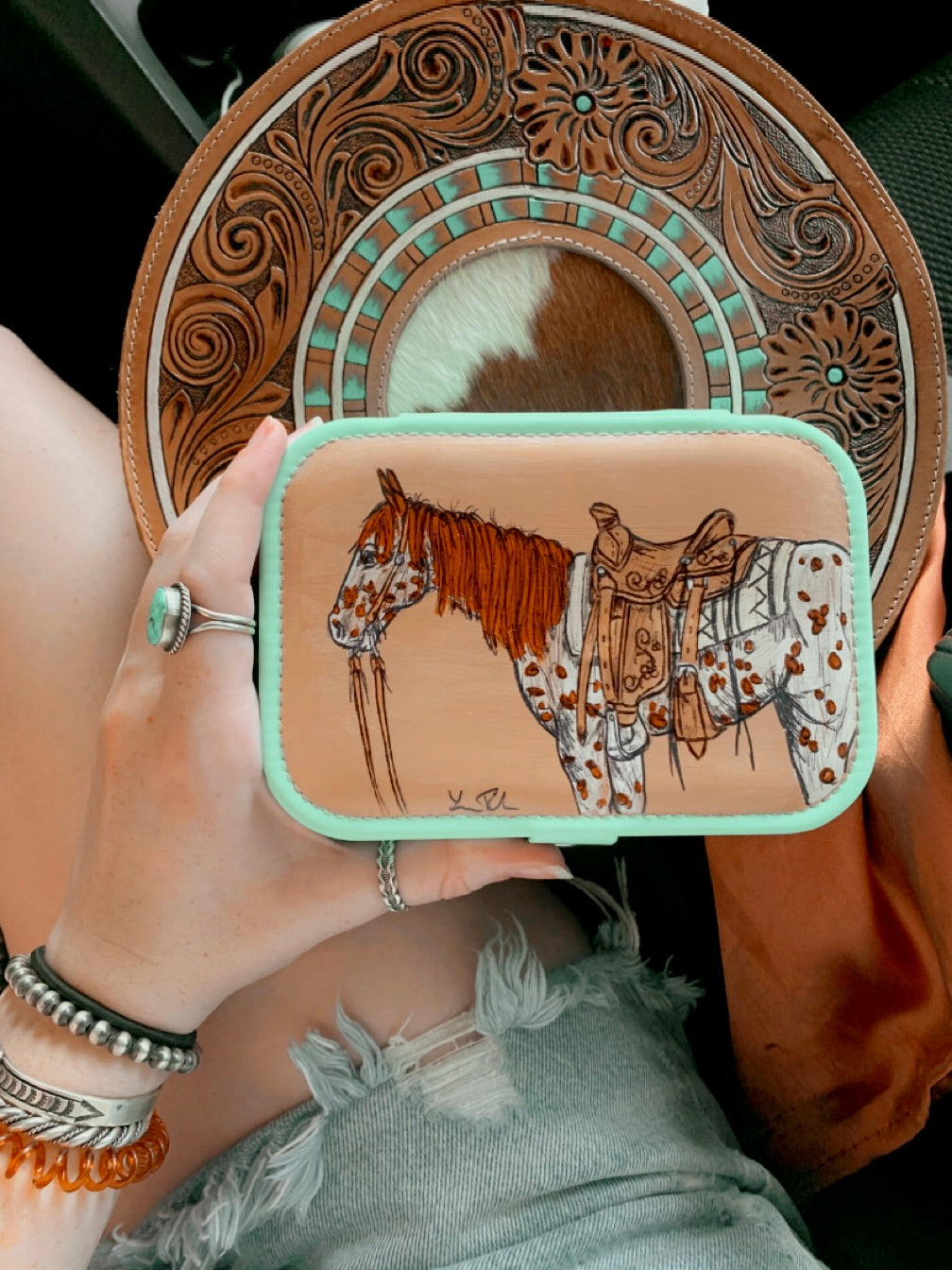 Georgia Large Turquoise Case