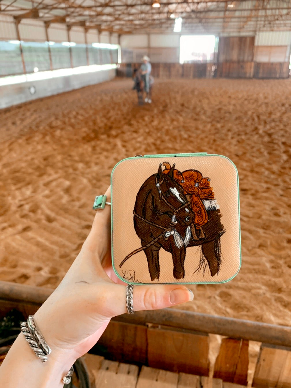 Chocolate Mini Turquoise Case