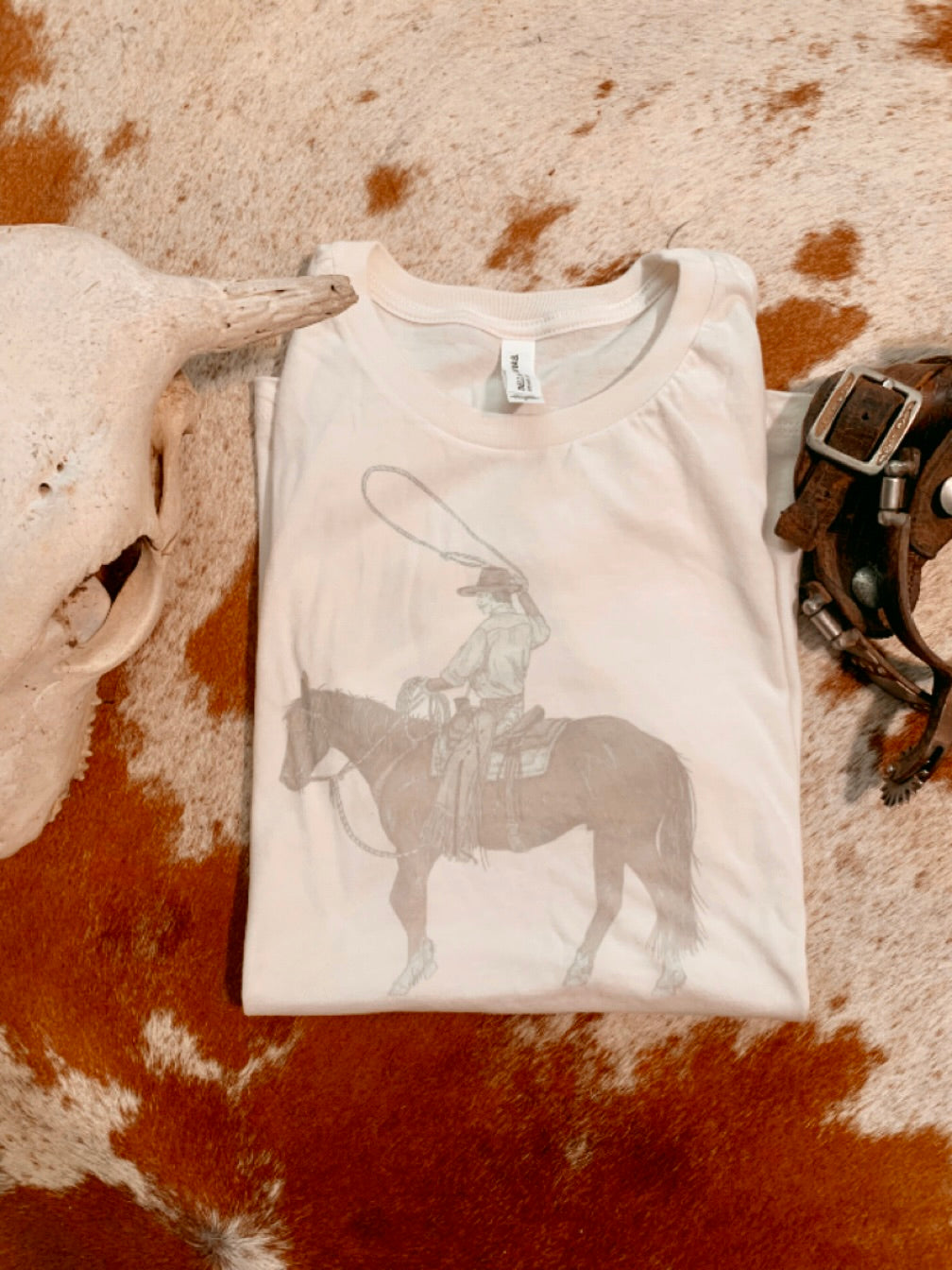 Faded Roper T-Shirt Size Small