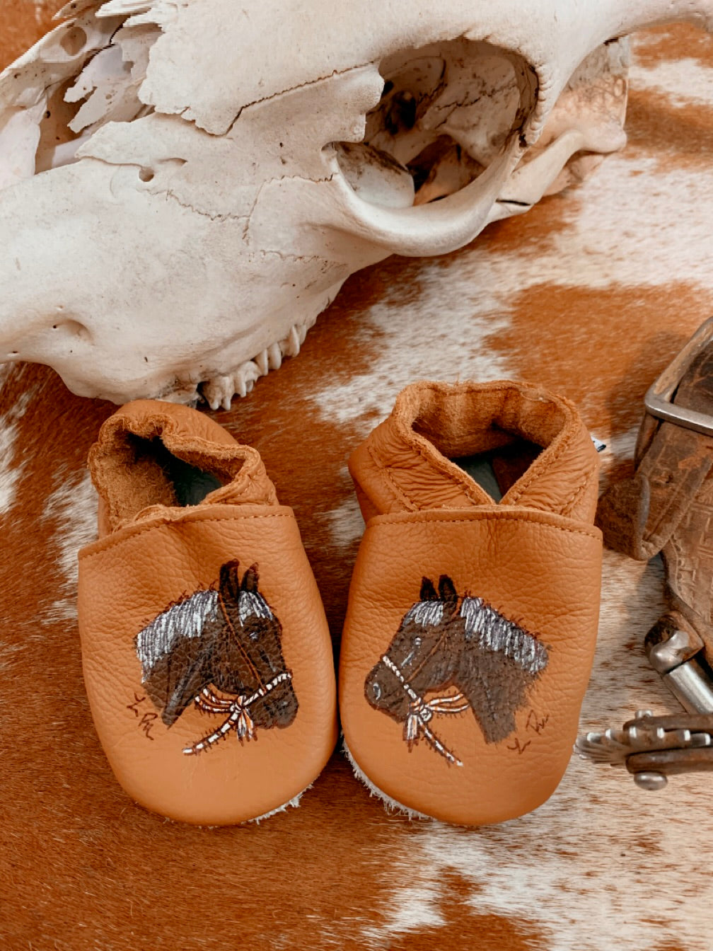 Handpainted Baby Moccasins