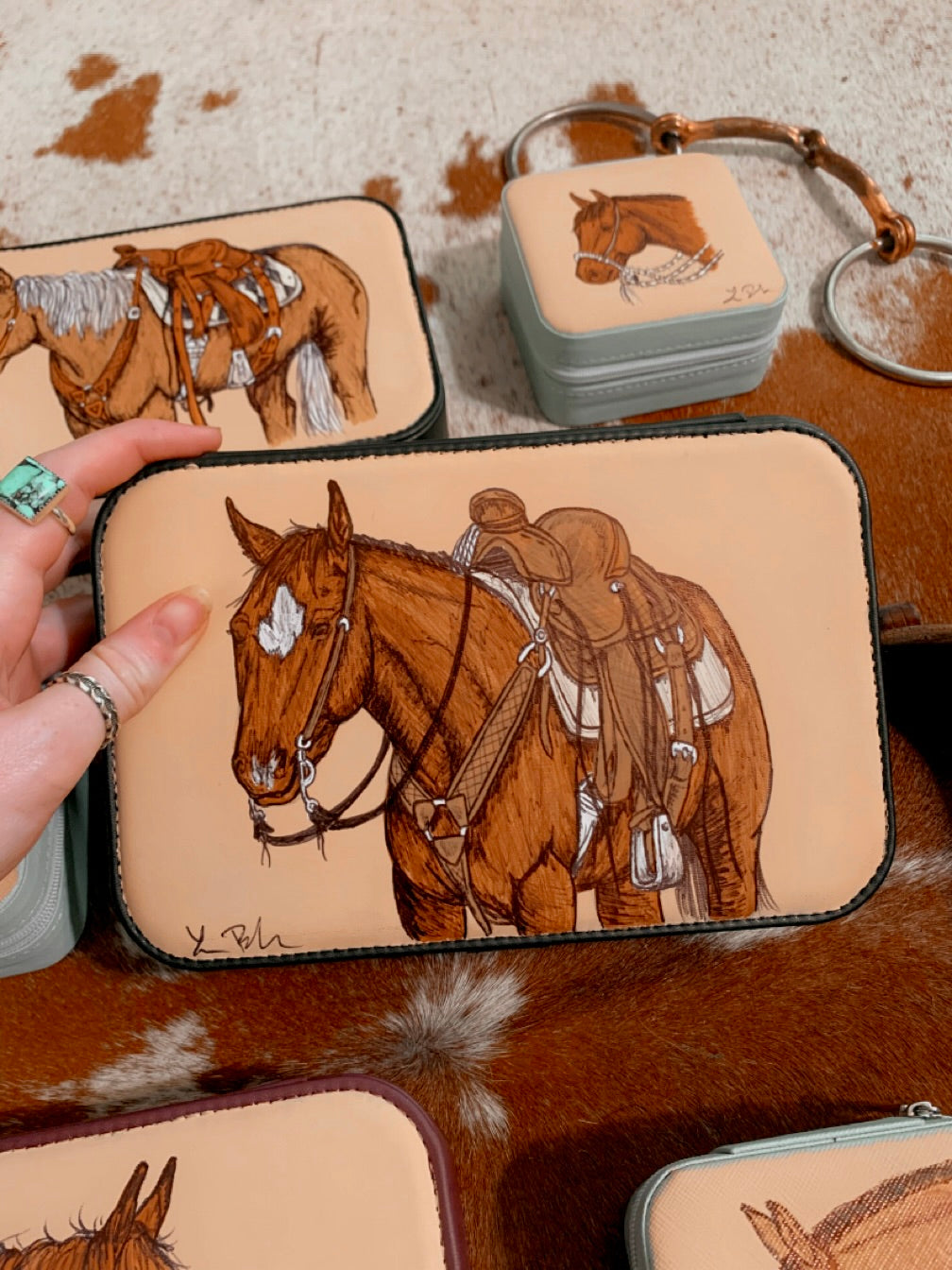 LARGE Black Dolly Case