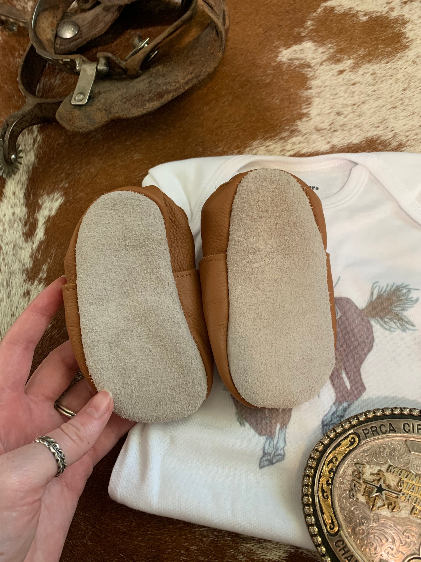 Handpainted Baby Moccasins