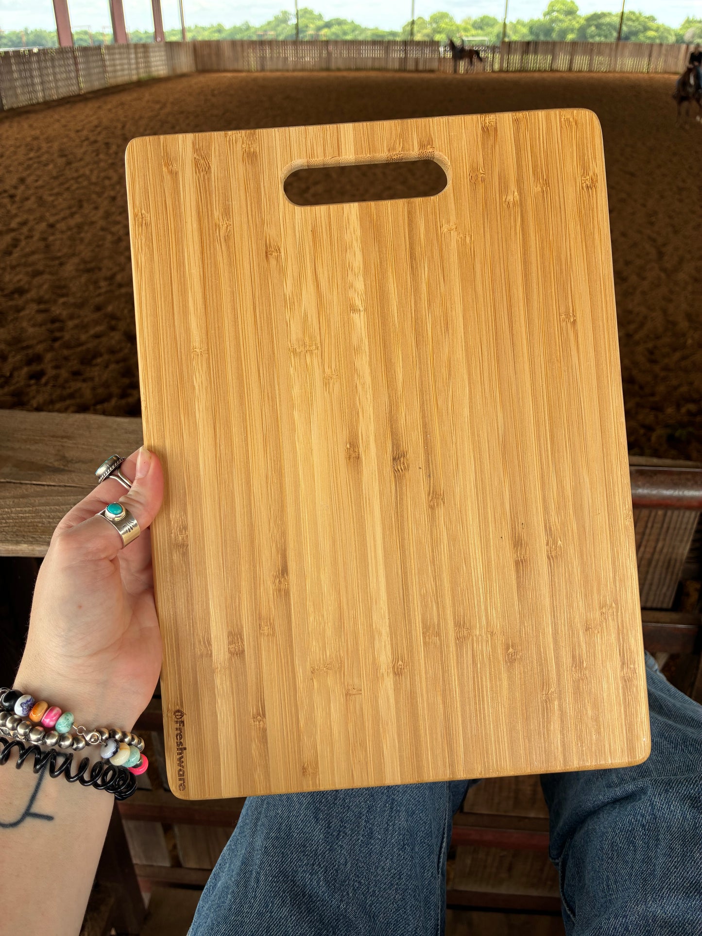 Saddle Up Handpainted Cutting Board