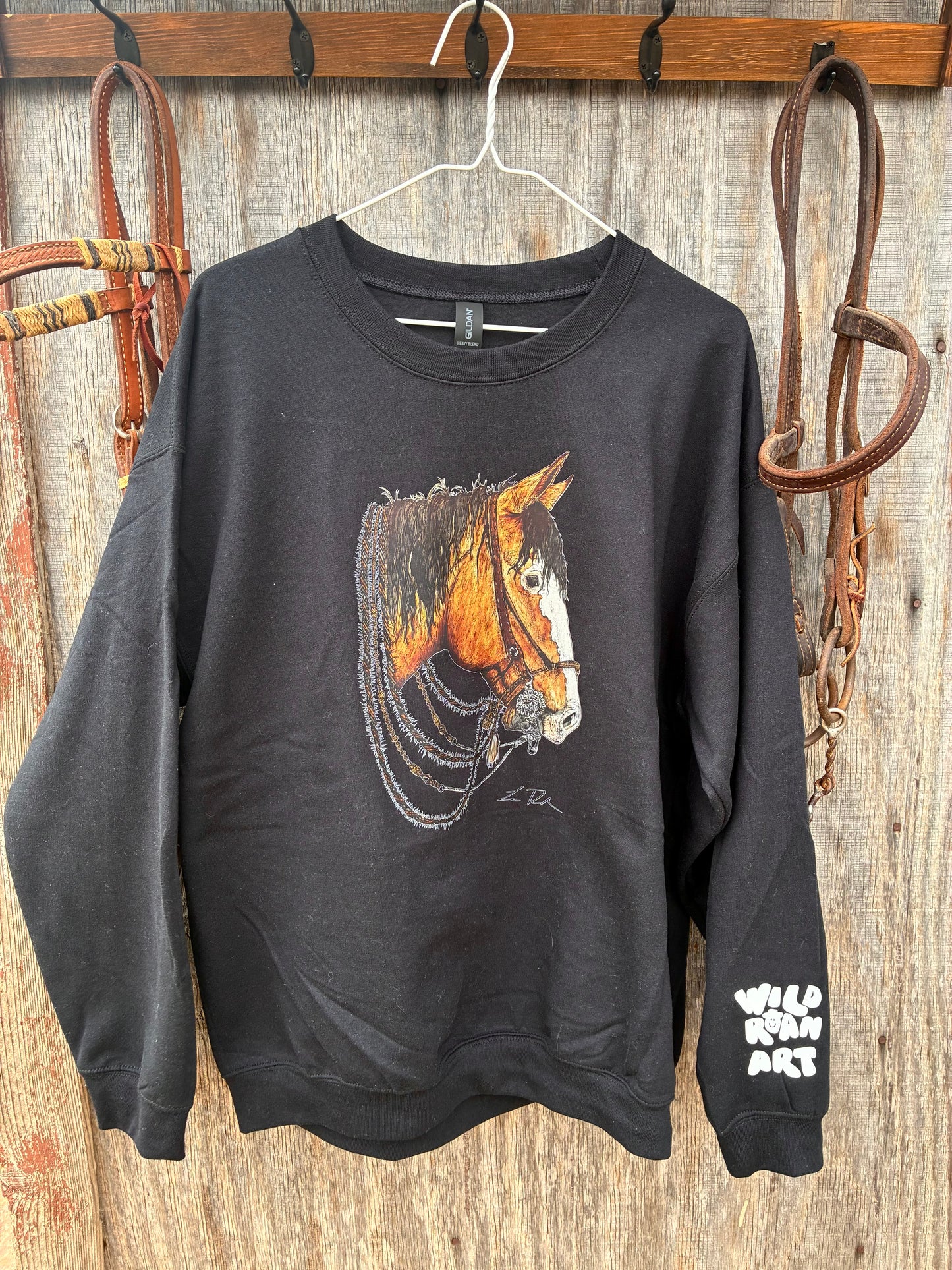 Ramblin Man Black Crewneck