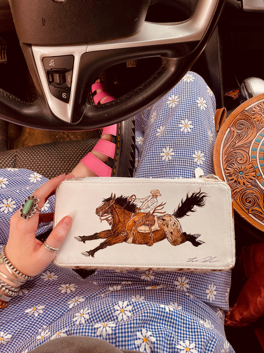 First Ride Handpainted Cowhide Case