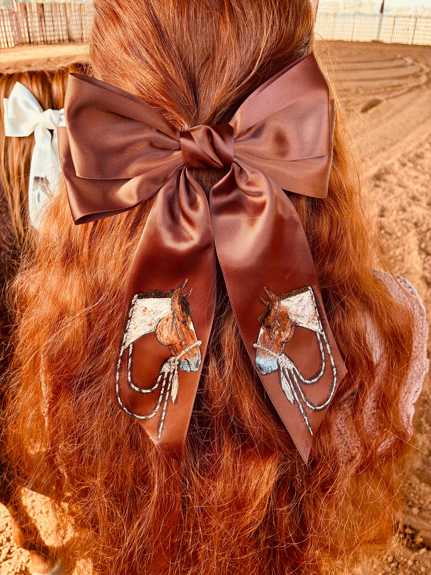 Tristan Brown HANDPAINTED Hairbow