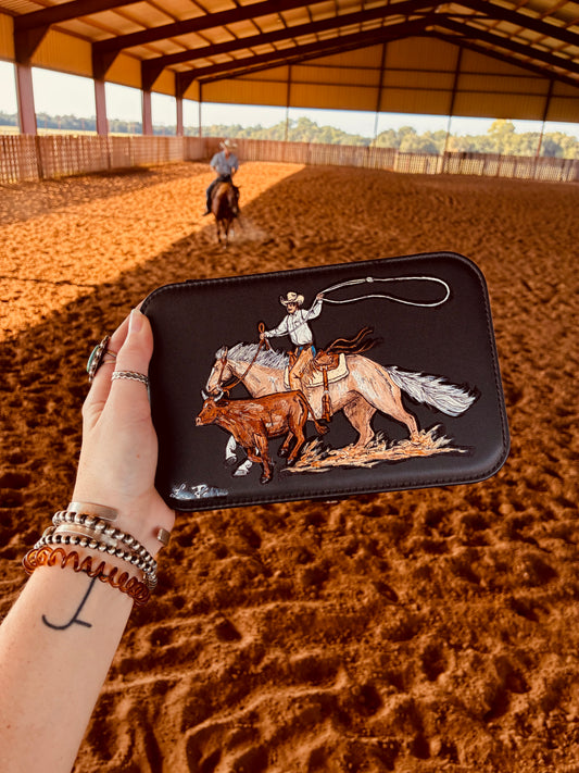 Eli Black Handpainted Large Case